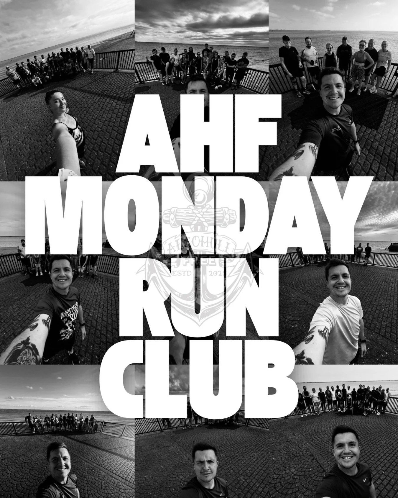 AHF MONDAY RUN CLUB ⚓️

What is it? 
Start with a steady walk for 200m to chat and catch up then 
800m of a steady jog and back to a walk for 200m.
(Don&rsquo;t worry, I will be telling you when to Go and Stop)
We will stop half way to take a photo a
