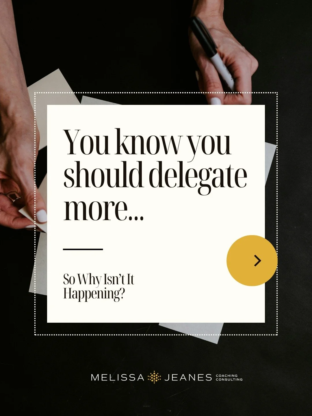 You know you should delegate more.

And yet the work stays on your plate.

Here's what I've noticed: it's rarely a skills problem. It's what's underneath that gets in the way.

The stories. The fears. The beliefs quietly driving the bus.

If I let go