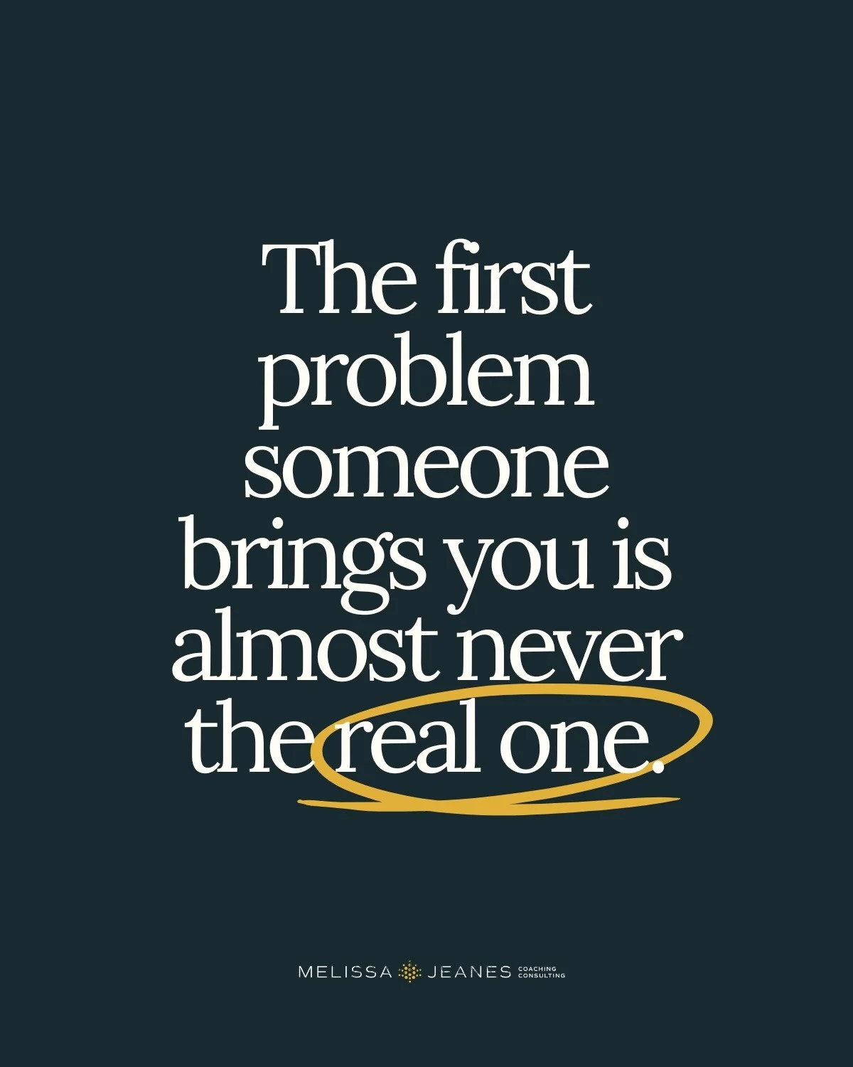 Most of us weren't taught to sit with someone else's problem without solving it.

We jump in because it feels helpful. Because we care. Because somewhere along the way, we learned that having the answer and giving advice is how we add value.

But her