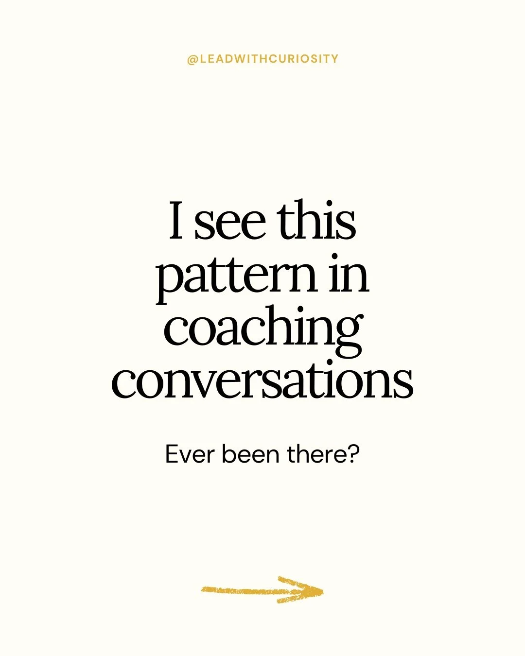 I see this pattern in coaching conversations. A leader was gripping something specific, something they'd really hoped for, and it didn't happen. They found themselves in a spiral. Frustration. Blame. Self-doubt.

We slowed down. Instead of problem-so