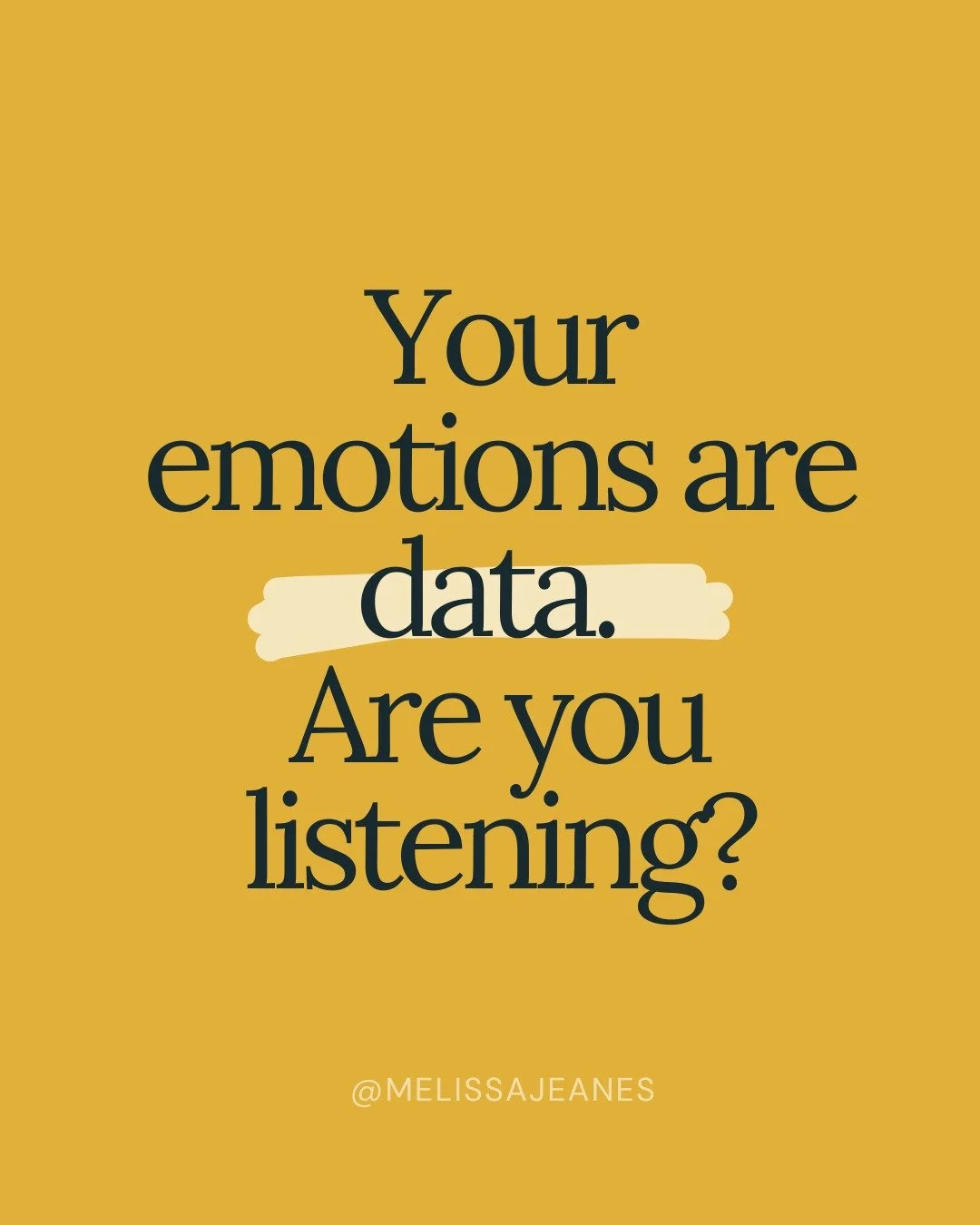 Most of us were trained to keep emotions out of the room.

Stay rational. Stick to the data. Don't let feelings cloud your judgment.

So we resist. We repress. We push through. 

And in doing so, we miss some of the most useful information available 