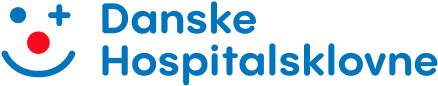 Logo of Danske Hospitalsklovne with a smiley face icon in blue and red.