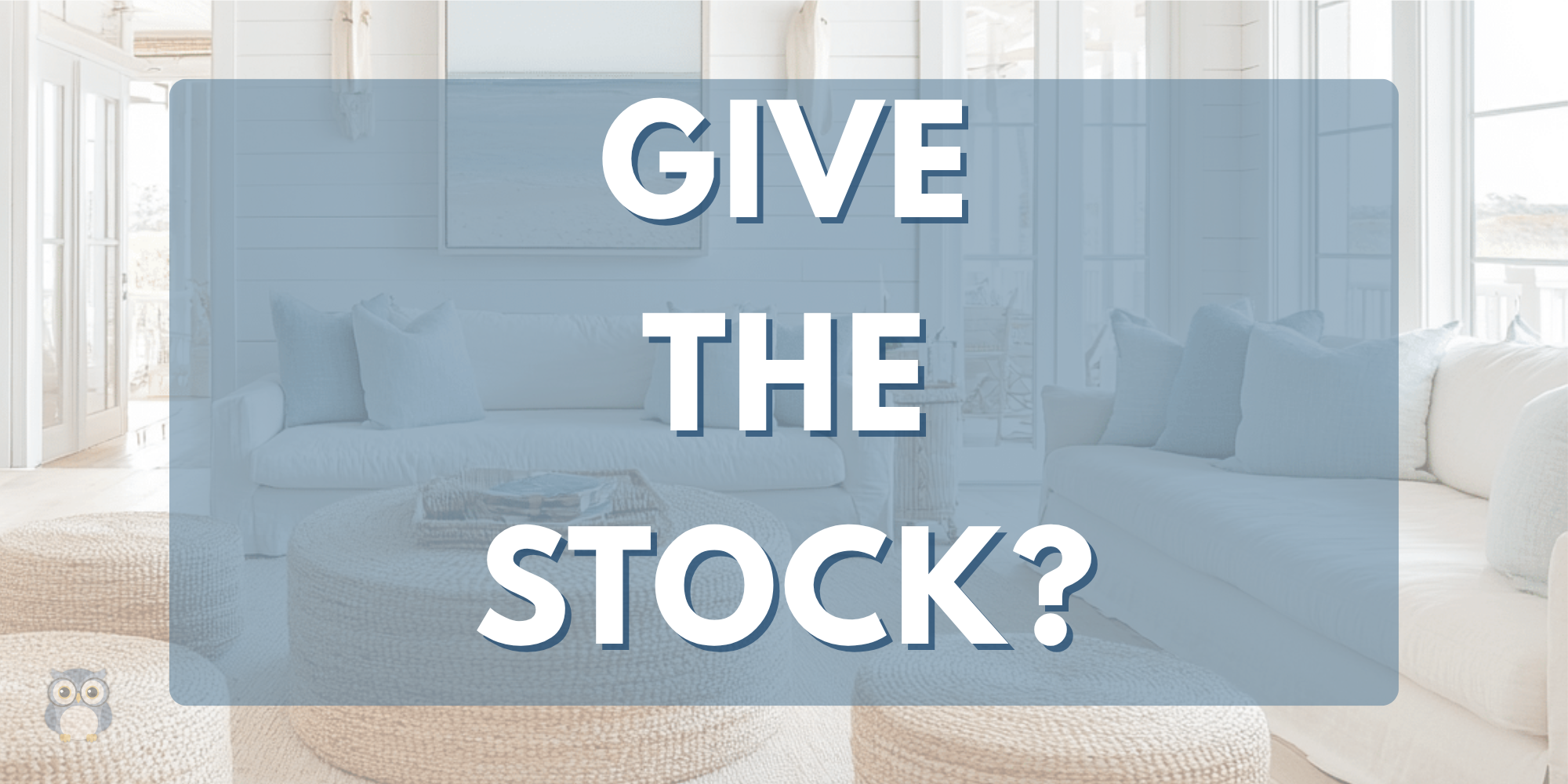 What If You Gave the Stock Instead of Selling It?