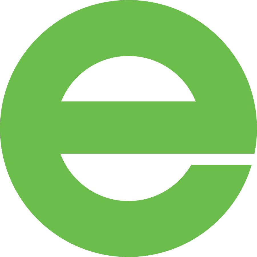Green lowercase letter 'e' logo, for Edgecombes Branded Solutions