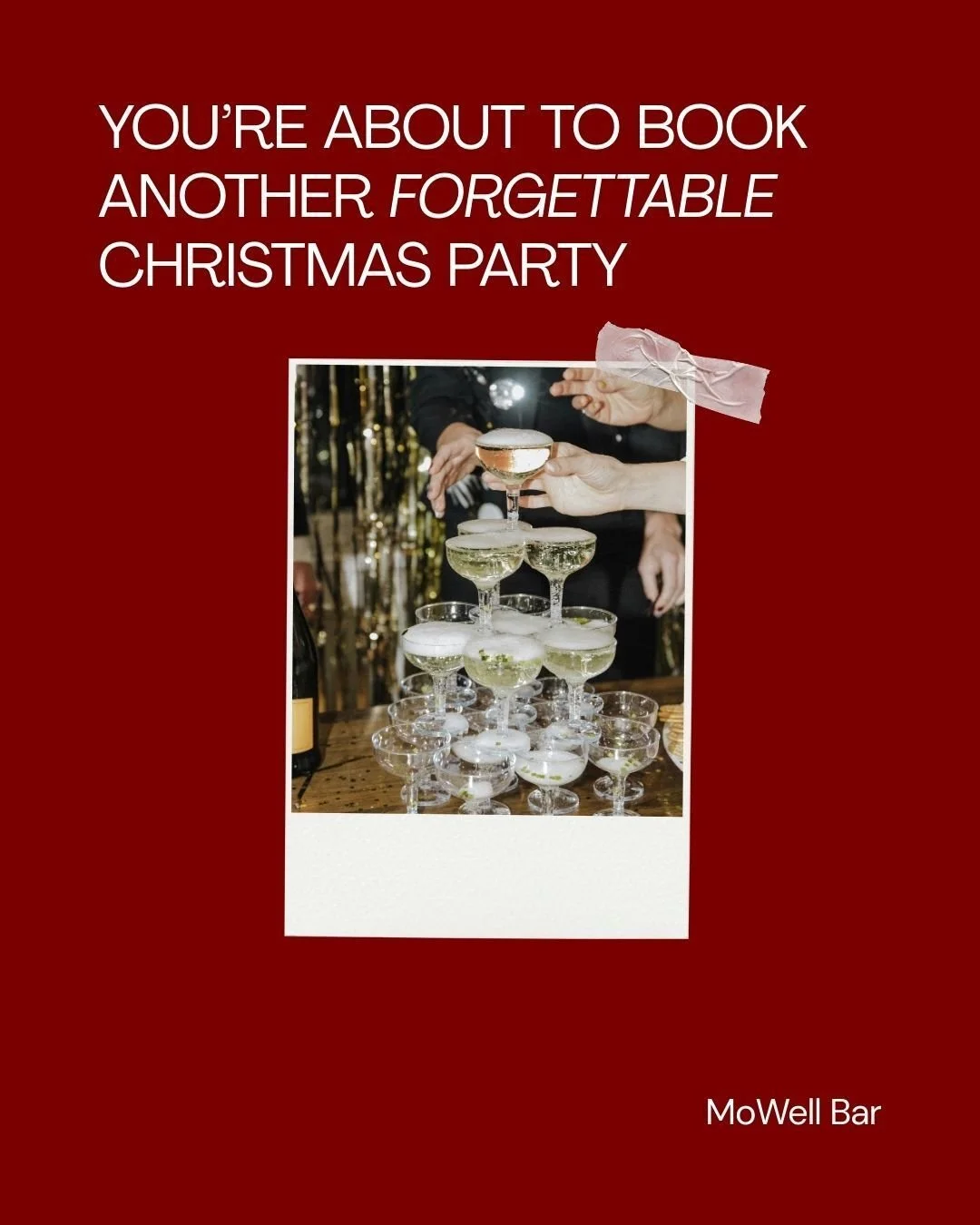 You&rsquo;re about to book another forgettable Christmas party.

Every year, HR teams repeat the same checklist. Venue. Drinks. Hope for the best.

But hope isn&rsquo;t a strategy.

Non-drinkers are already preparing for another night of awkward expl