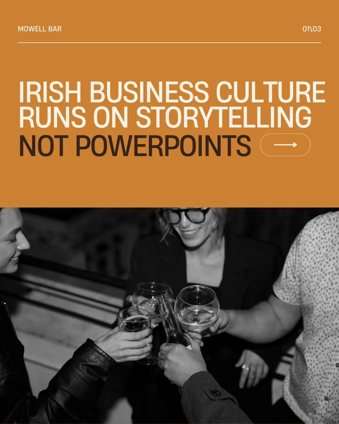 ✨ Irish business culture is built on storytelling &mdash; not PowerPoints, but real human stories.

Your December party will create stories.
The best ones are:
✓ Funny without being at someone&rsquo;s expense 😄
✓ Memorable without needing apologies 
