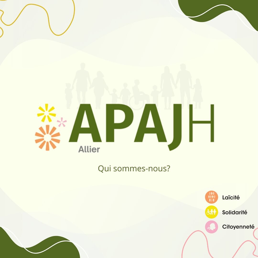 Bienvenue sur la page officielle de l&rsquo;APAJH 03 ! 

Reconnue d&rsquo;utilit&eacute; publique, l&rsquo;Association Pour Adultes et Jeunes Handicap&eacute;s de l&rsquo;Allier lutte pour l&rsquo;inclusion, l&rsquo;&eacute;galit&eacute; des droits e