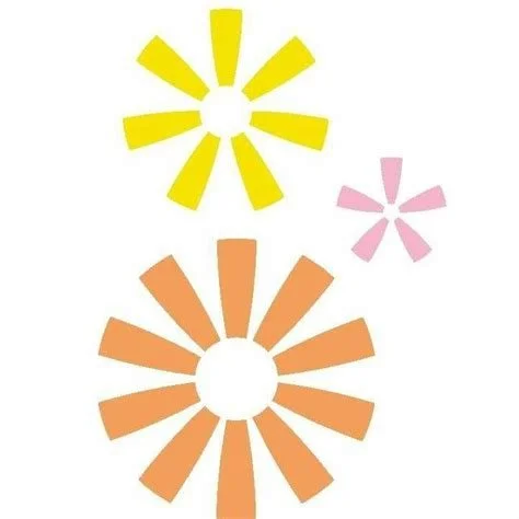 Logo de l’APAJH avec trois fleurs stylisées aux couleurs de la charte graphique orange, jaune et rose.