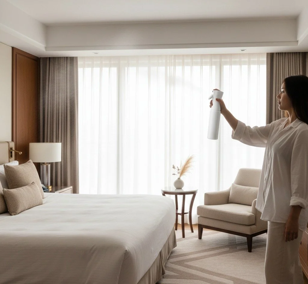 🏨 Brumes professionnelles &ndash; l&rsquo;atmosph&egrave;re parfaite pour vos chambres d&rsquo;h&ocirc;tel 

Offrez &agrave; vos clients une exp&eacute;rience sensorielle d&egrave;s l&rsquo;instant o&ugrave; ils franchissent la porte. Nos brumes pro