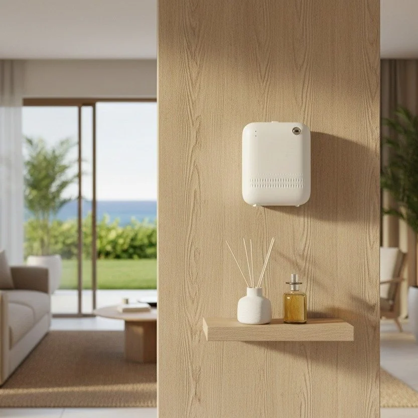 ✨ OVA &ndash; Petit, puissant et silencieux 

Ne vous fiez pas &agrave; sa taille : le diffuseur OVA a tout d&rsquo;un grand ! Compact et discret, il s&rsquo;int&egrave;gre facilement dans n&rsquo;importe quel espace tout en diffusant un parfum puiss