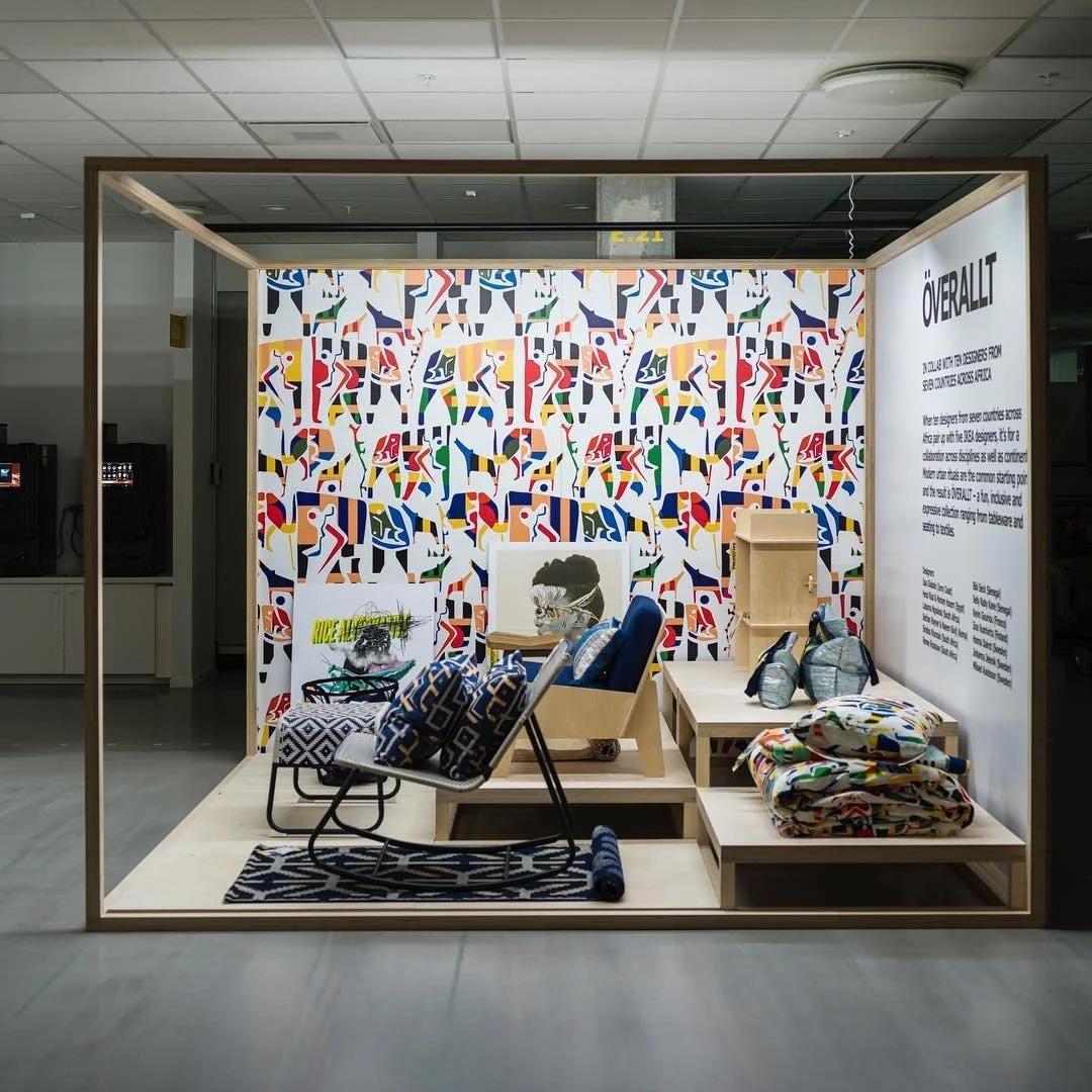 Meet &Ouml;VERALLT, Ikea&rsquo;s first collection celebrating African Design. @bibiseck designed a woven rocking chair and footrest. &quot;As part of the &Ouml;VERALLT project team, nothing gives me more pleasure to see that these products, developed