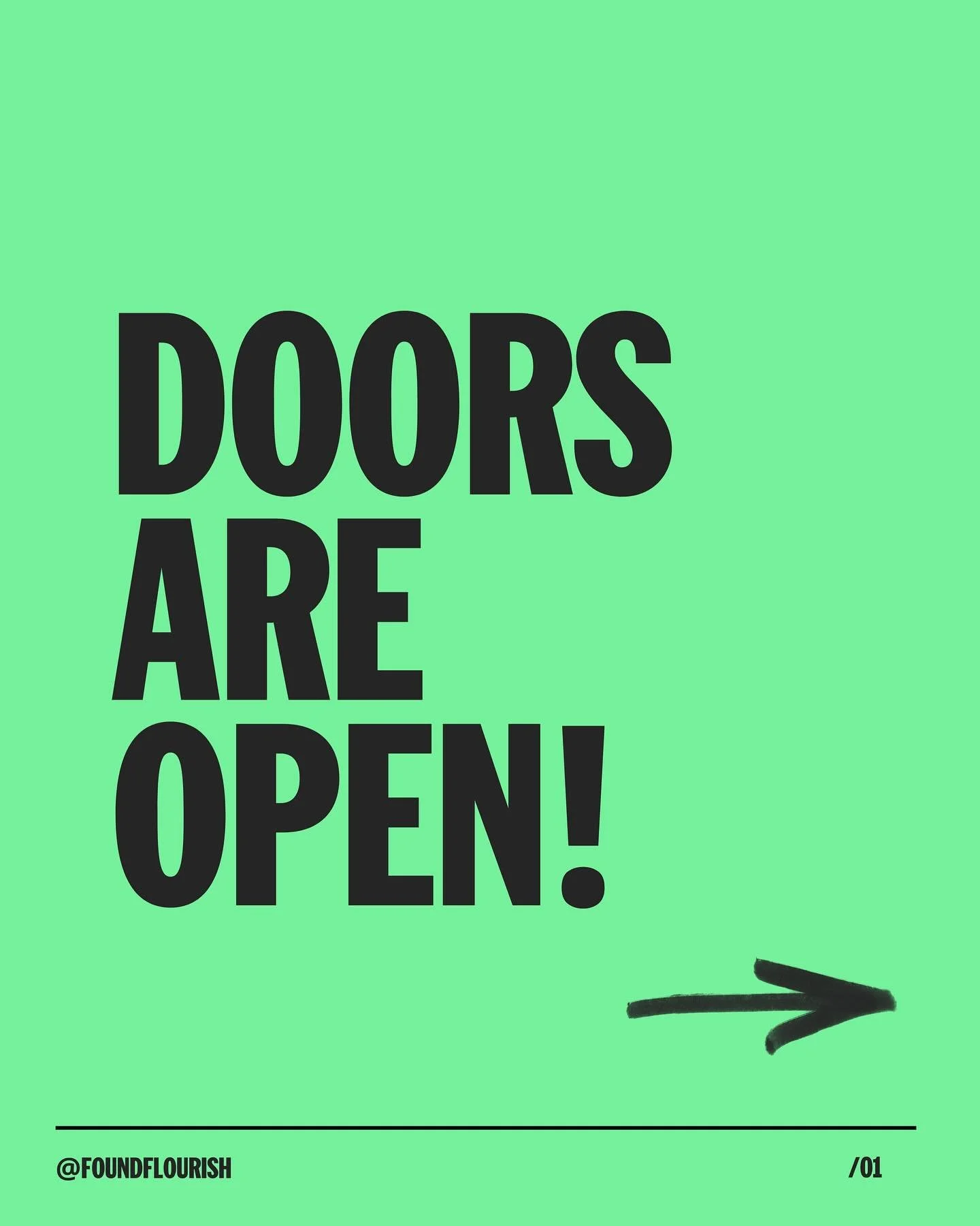 OUR DOORS ARE OPEN🥳

There&rsquo;s a reason this community has been going strong for 8 years - we believe in sustainable business building, values-led growth and community over competition. Always.
 
We&rsquo;re not here to glorify the hustle, we&rs