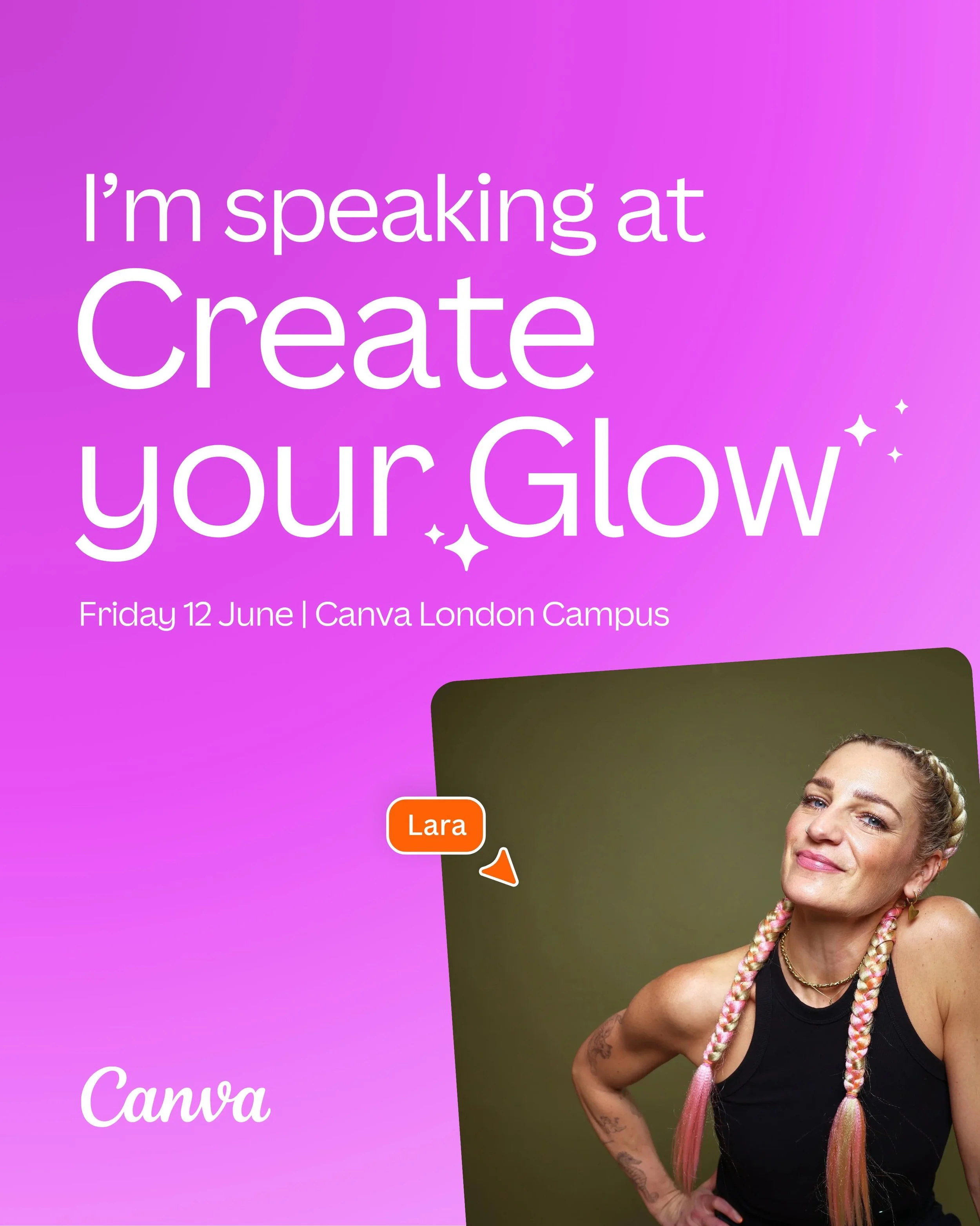 Calling all founders and entrepreneurs! 📣 Join us on the 12th June in London at @canva_uk HQ where I&rsquo;ll be hosting a talk on building community - how to create and build consistently whilst staying authentic! 

This is my bag babes and I can&r