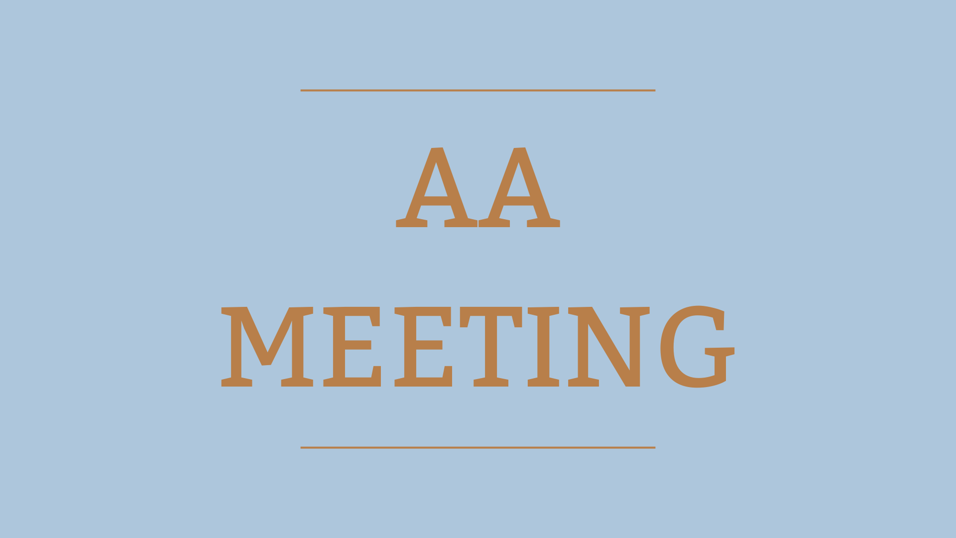 AA Meeting