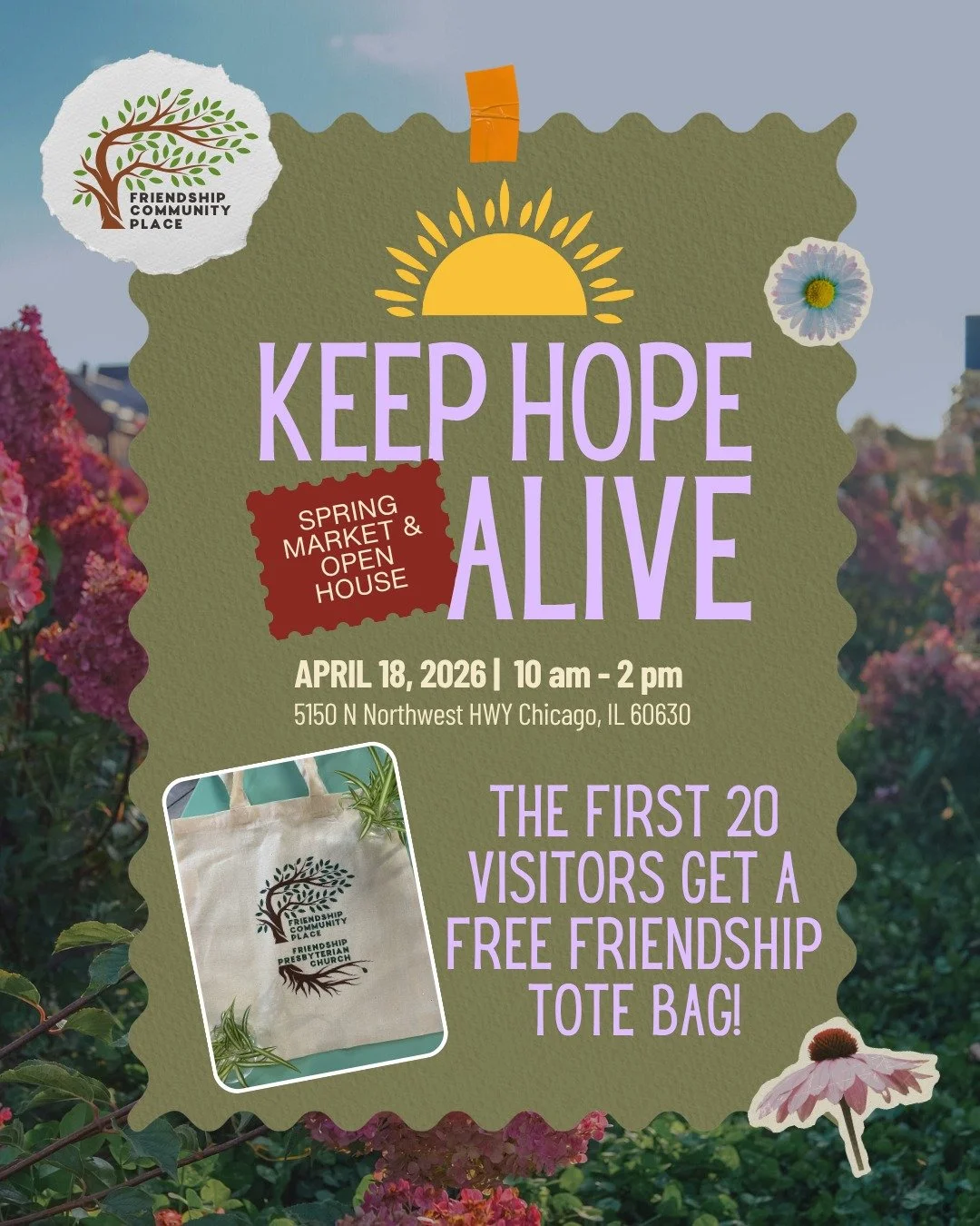 We're so excited to see folks on Saturday that we just had to give you all a little something! The first 20 folks in the door on Saturday will get a free Friendship tote bag! After that, they'll be for sale at our merch table. 🥳🎉 Get excited, frien