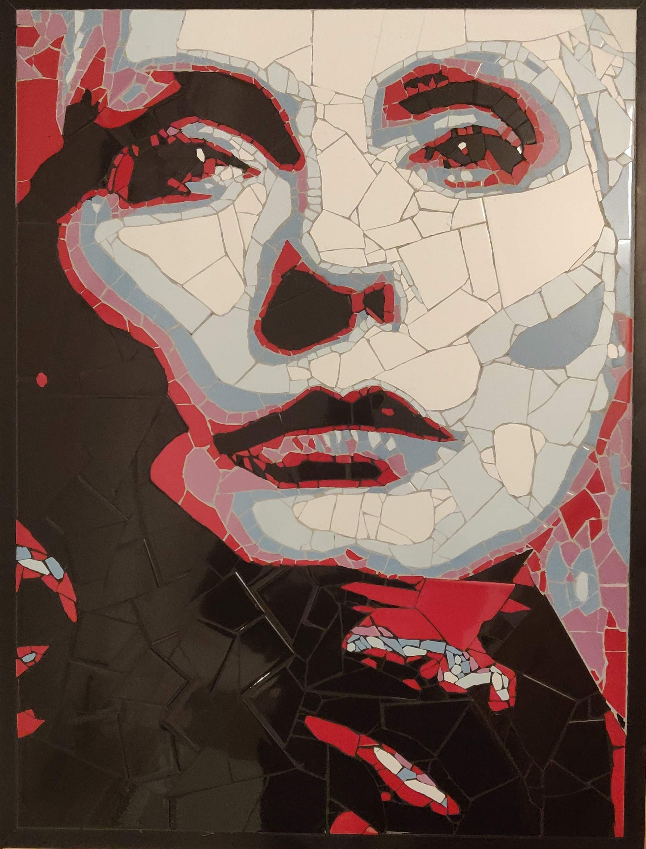 Deborah Harry, 2023, Ceramic Tiles framed, 120 cm x 60 cm