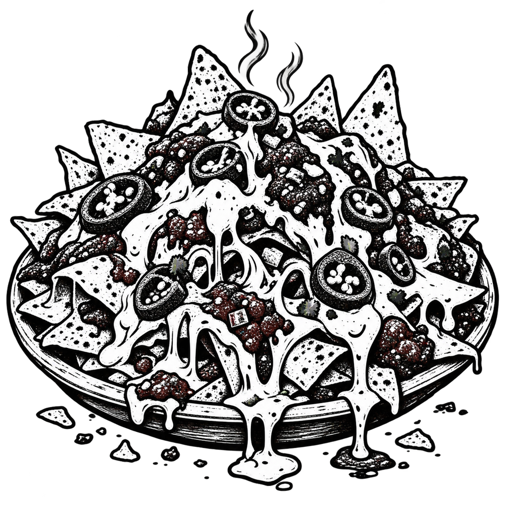 Illustration of nachos