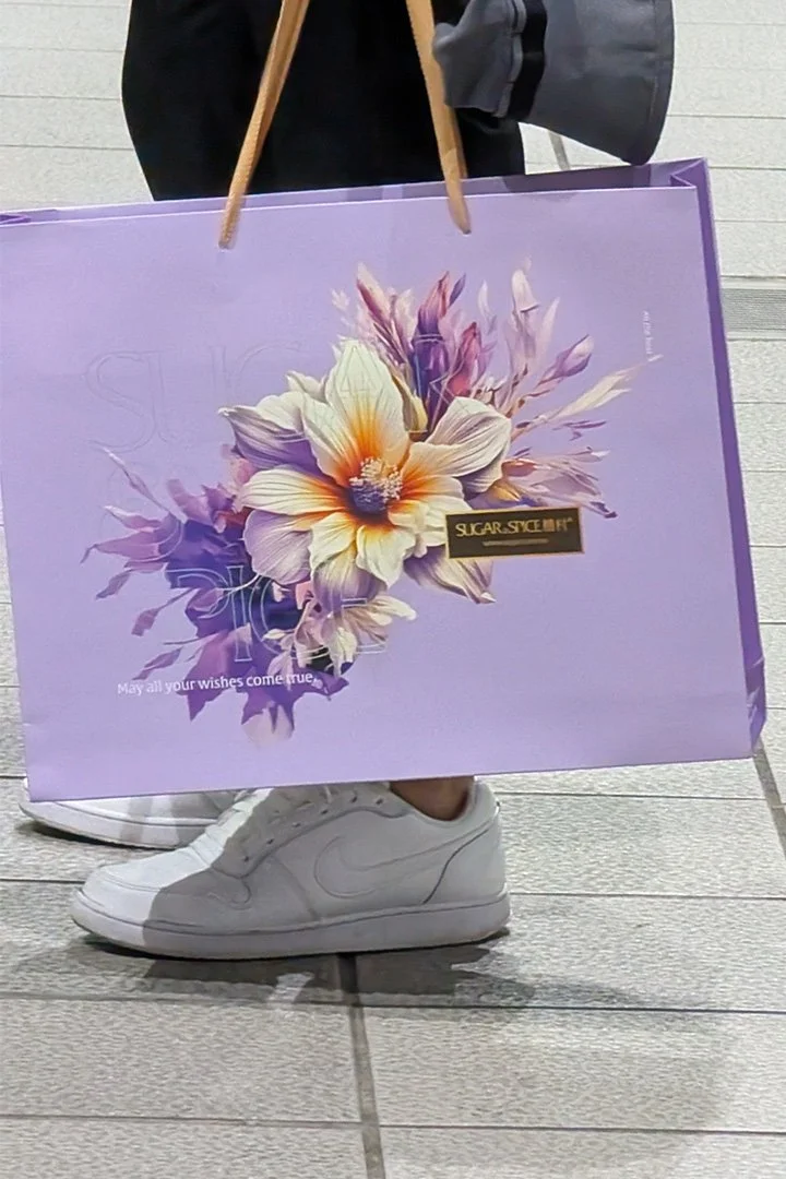 Bag from a biscuit & gift store