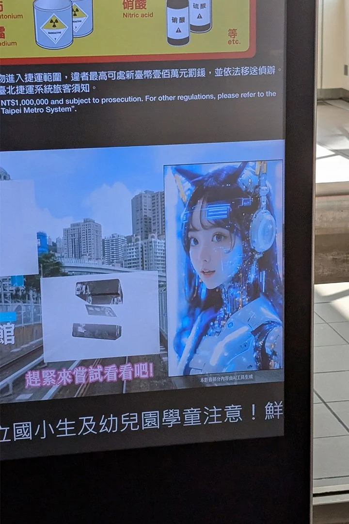 Promotion of the AI customer service, for the Taipei metro