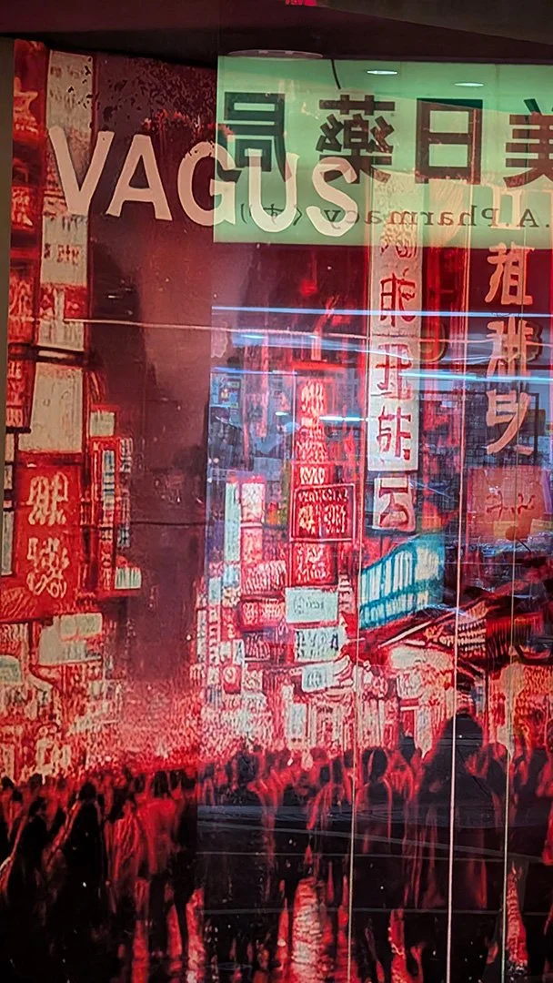 Wallpaper inside a hotel lobby