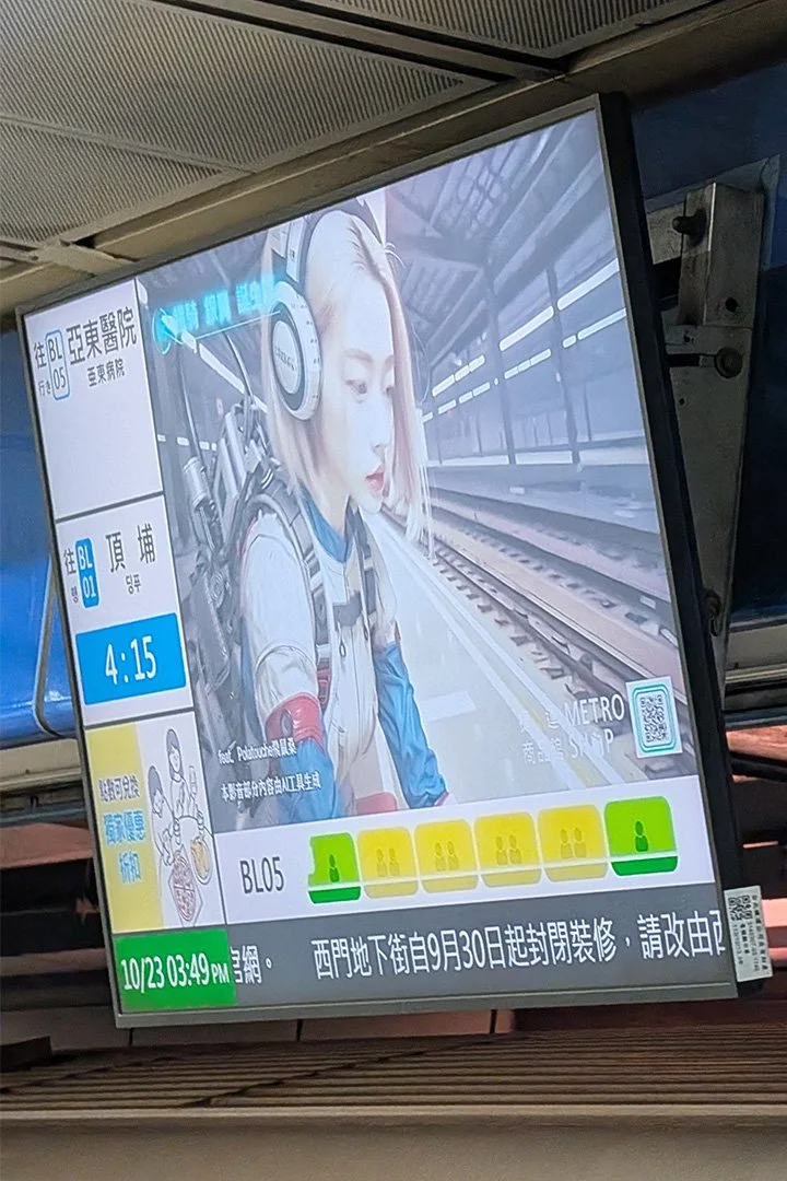 Advert for the Taipei metro