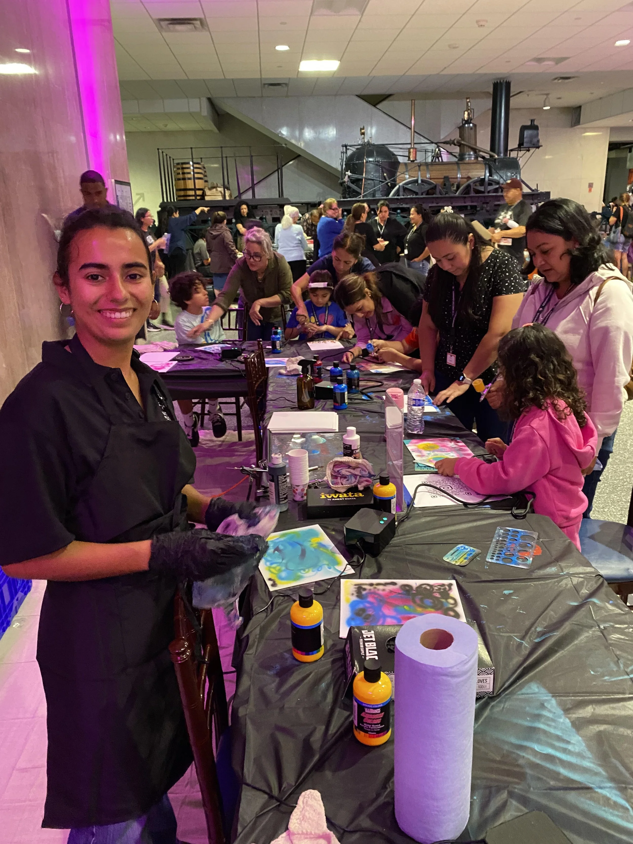 Lowrider Festival | Smithsonian National Museum of American History | Washington DC | 

Led a community airbrush painting activation where visitors were invited to experiment with the medium and create their own artwork, making the creative process a