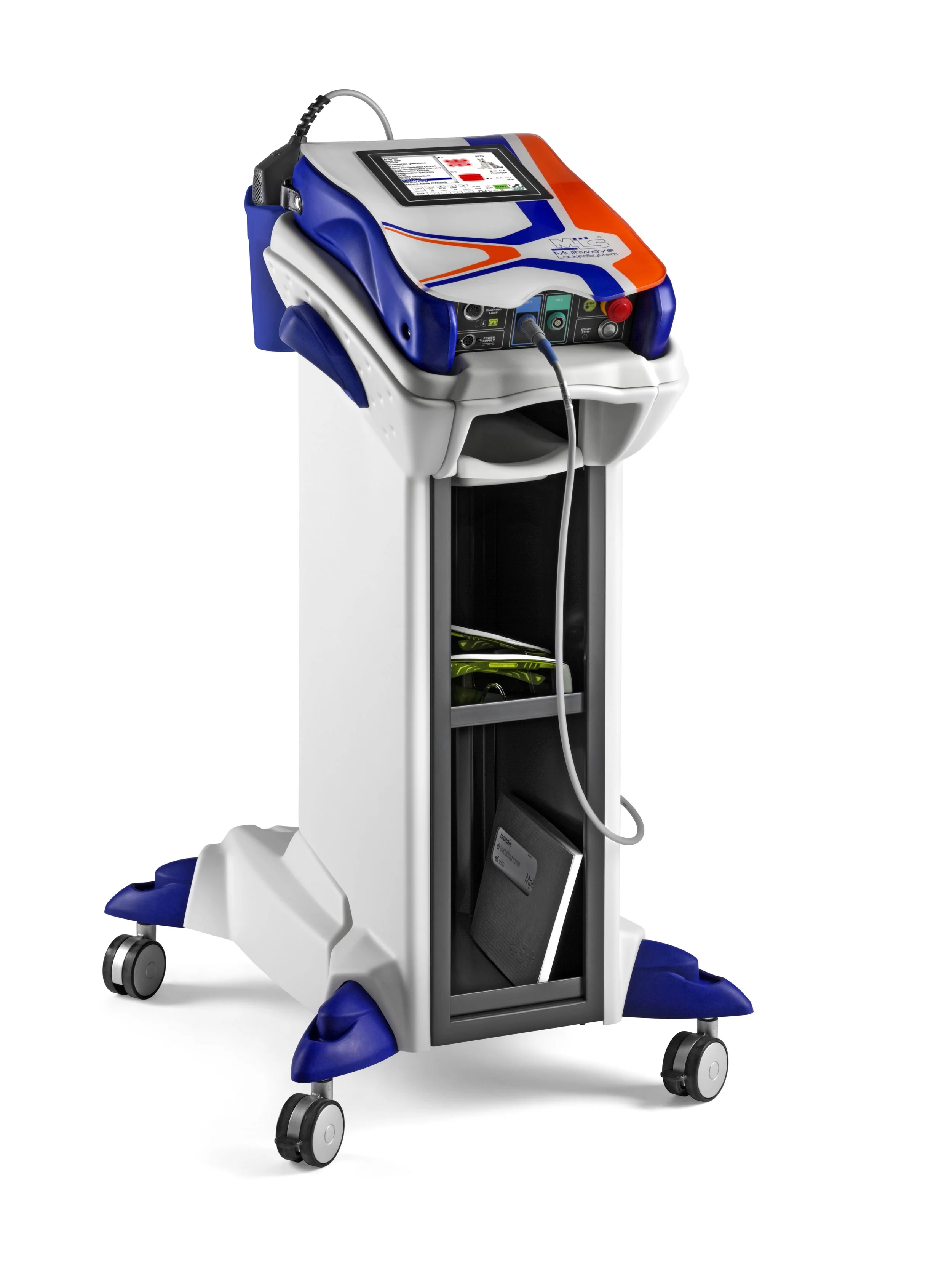 ASA Mphi VET Orange klasse 4 laser på trolley til mobil veterinær laserterapi af dyr fra ASAlaser