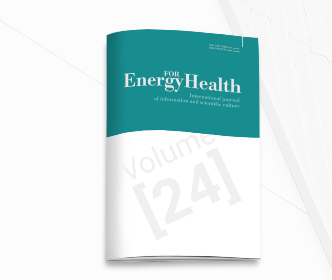 Forside fra Energy for Health-journalen vist som del af undervisningsmateriale. Billedet understøtter faglig viden, forskning og dokumentation inden for ASAlaser og MLS-laserterapi.