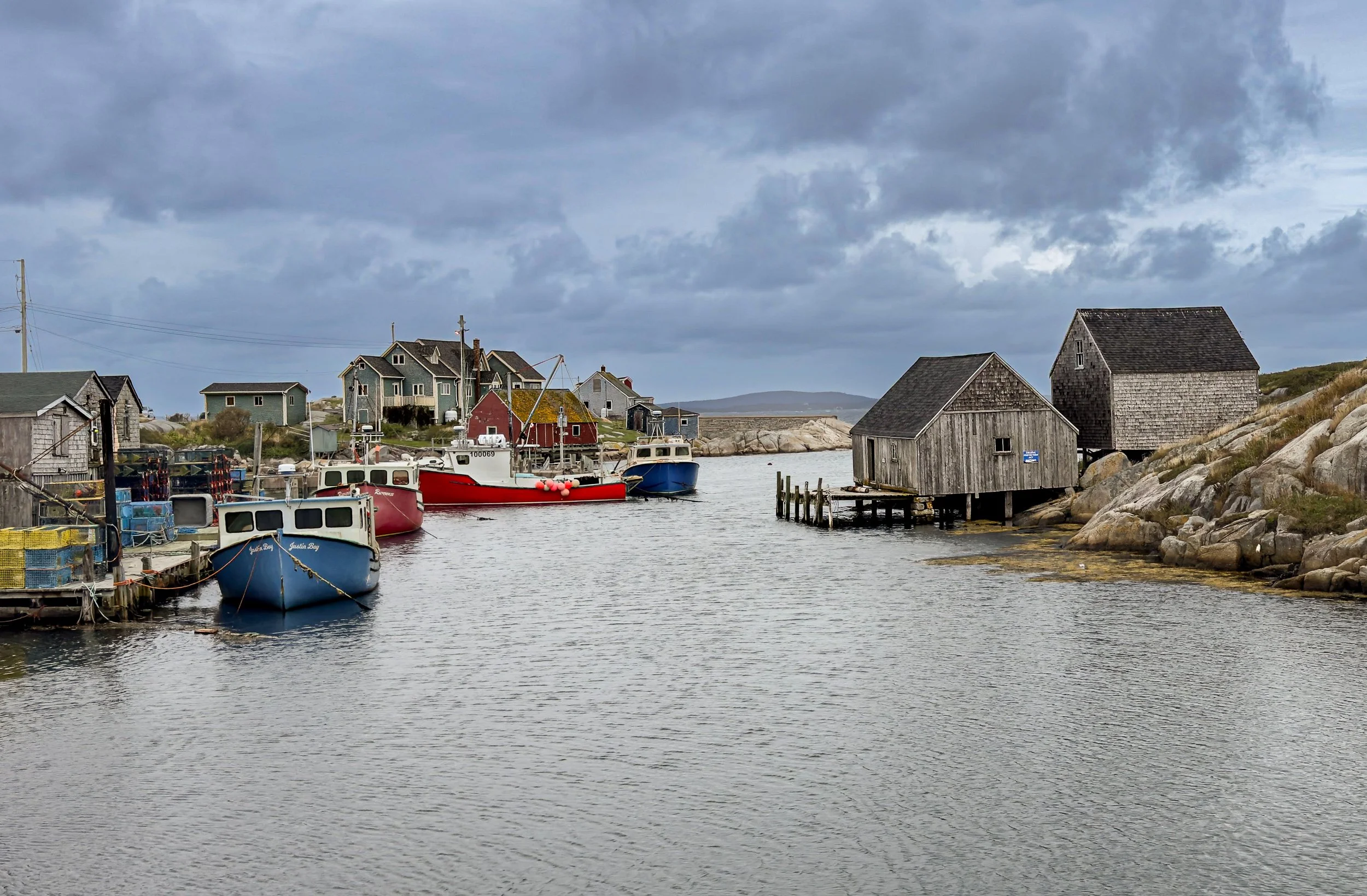 Gray Morning at the Cove - Peggy's Cove, Nova Scotia, Canada