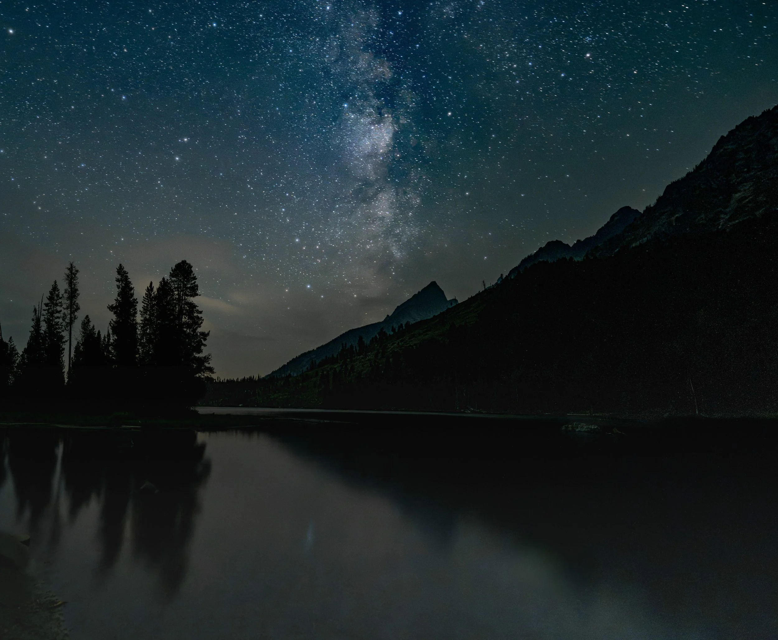 Under the Milky Way - String Lake, Wyoming