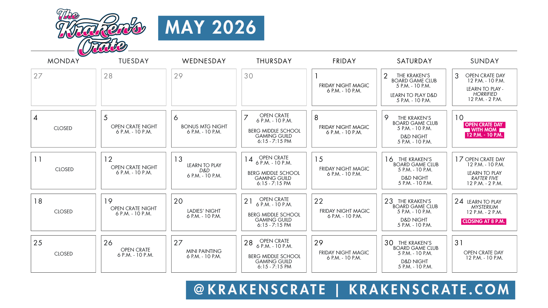 may calendar