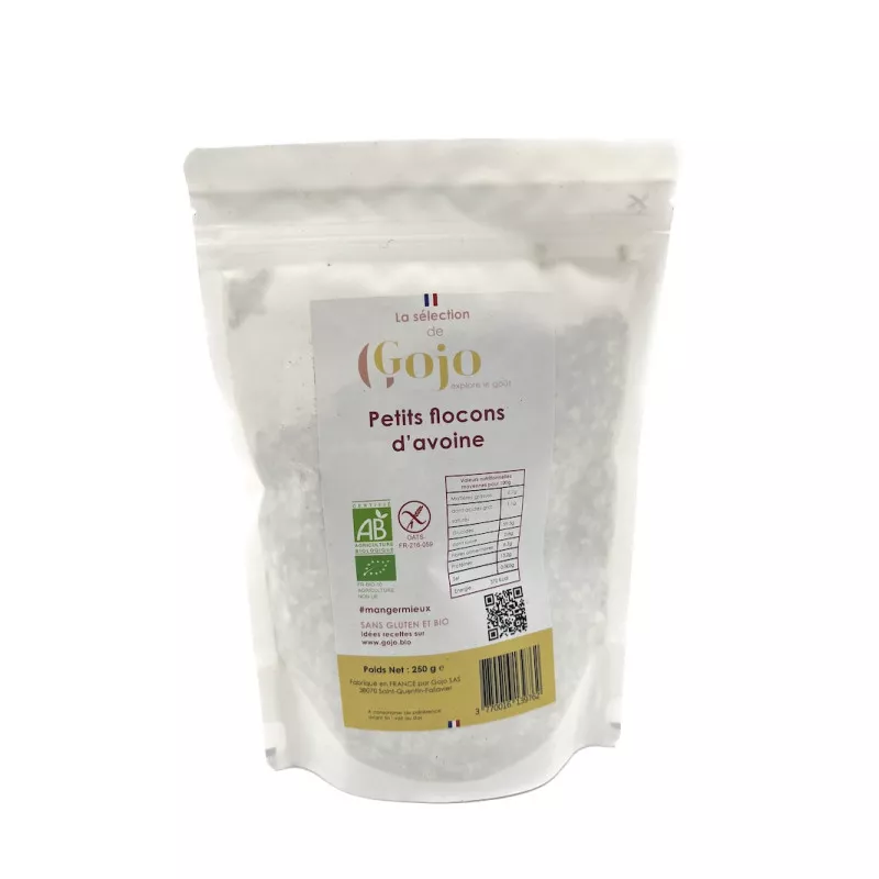 Petits flocons d’avoine certifiées BIO et sans gluten
