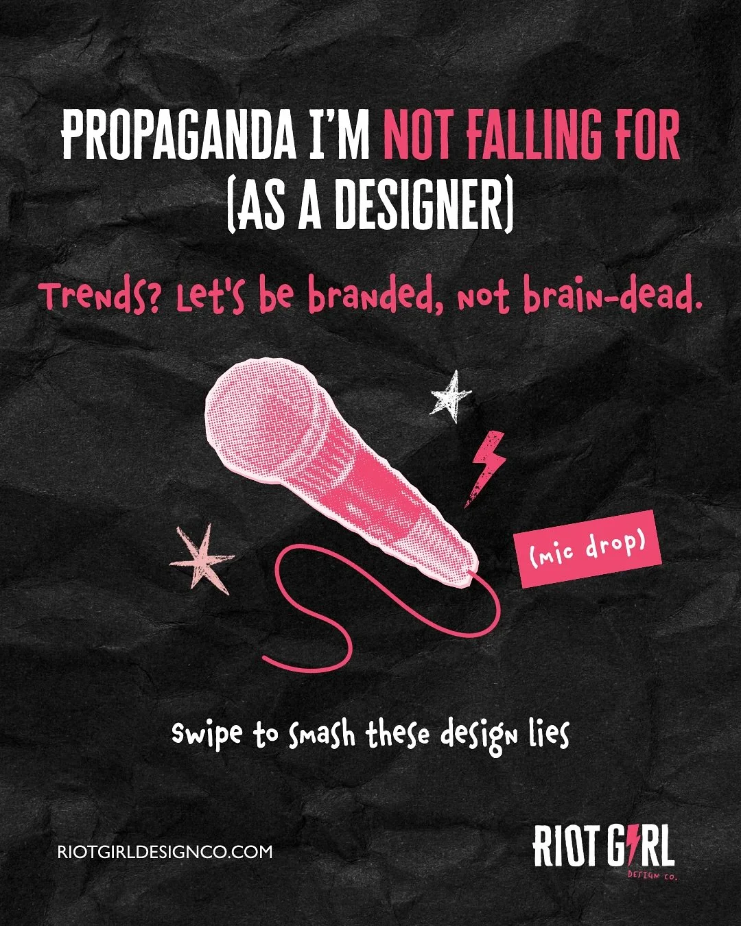 Just because it’s trending… doesn’t mean it’s worth your brand. 😏
I’m in my “f*ck the aesthetic echo chamber” era — and I’m done watching good brands drown in beige.
Here’s the design pr