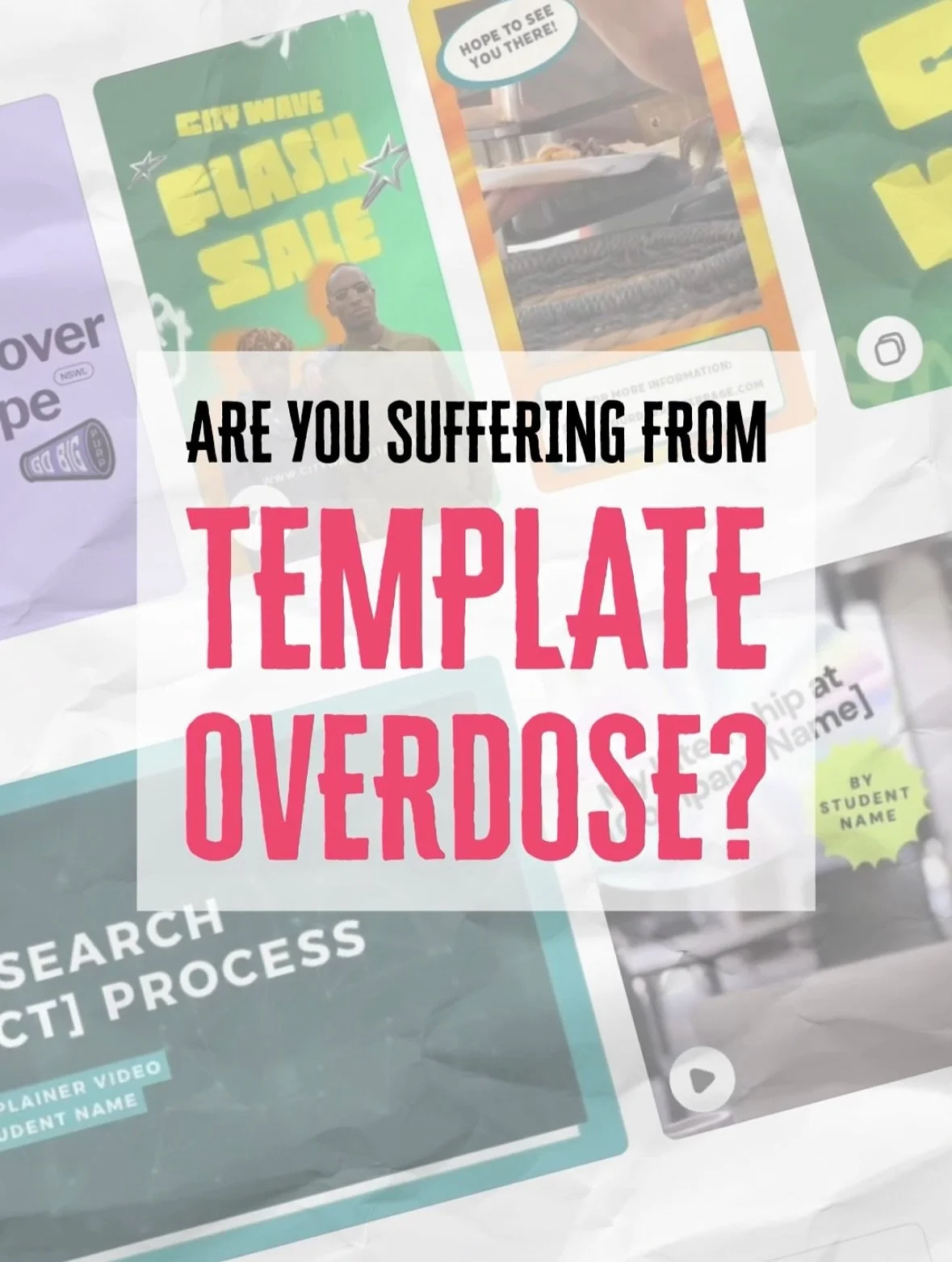 Templates are easy. Free. Convenient. But they’re also… everywhere.
If your brand is running on recycled layouts and overused fonts, you’re blending in, not standing out. “Just a few tweaks” doesn’t cut it. It cr