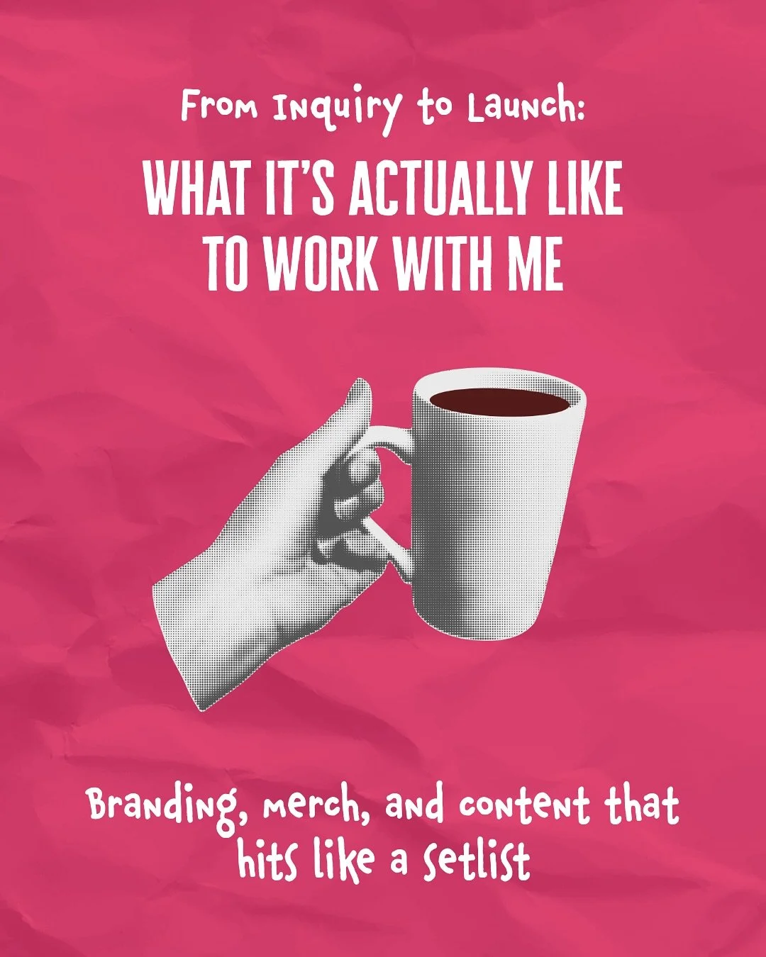 From first DM to launch day, what it’s really like working with a designer.
A few months ago, a client came to me with an idea sitting half finished in their Notes app.
They had the vision, the vibe, and a handful of inspo screenshots, but ze