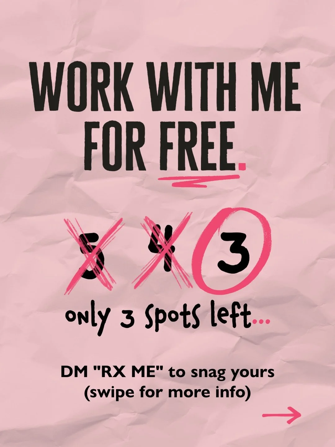 🚨 Work with me for FREE - 3 spots only. 🚨

I&rsquo;m offering a limited number of free design checkups for brands, merch lines, podcasts, launches, and whatever cool sh*t you&rsquo;ve been working on.

It&rsquo;s called Brand-Rx, and it&rsquo;s my 