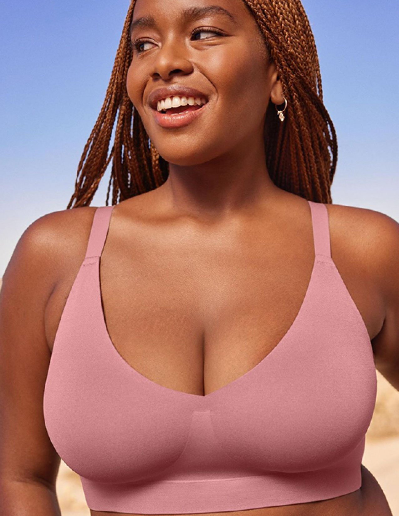 Soft Form - 40 gauge seamless with cushion-glue contoured inner framing for support
