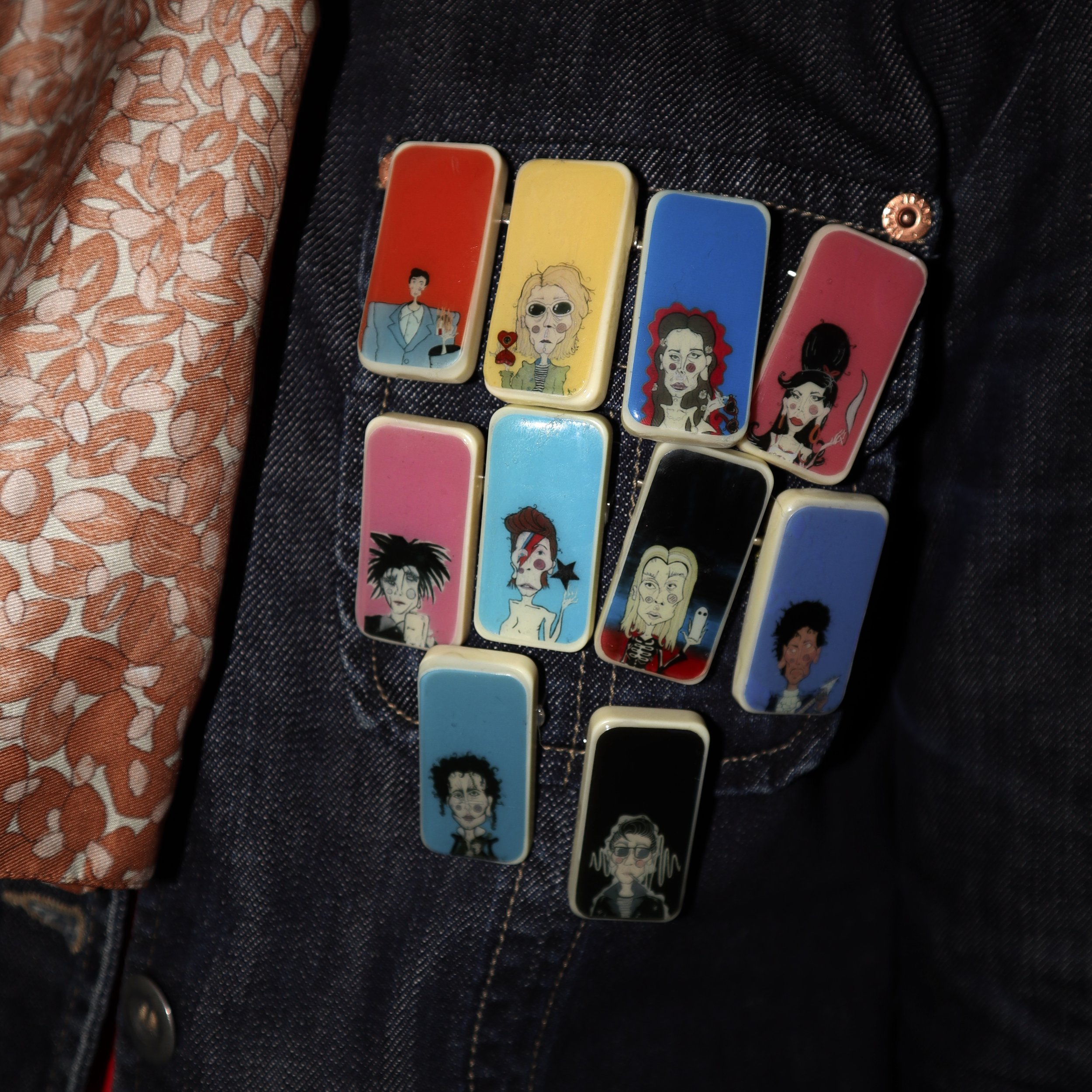 Art Rock Domino Badges