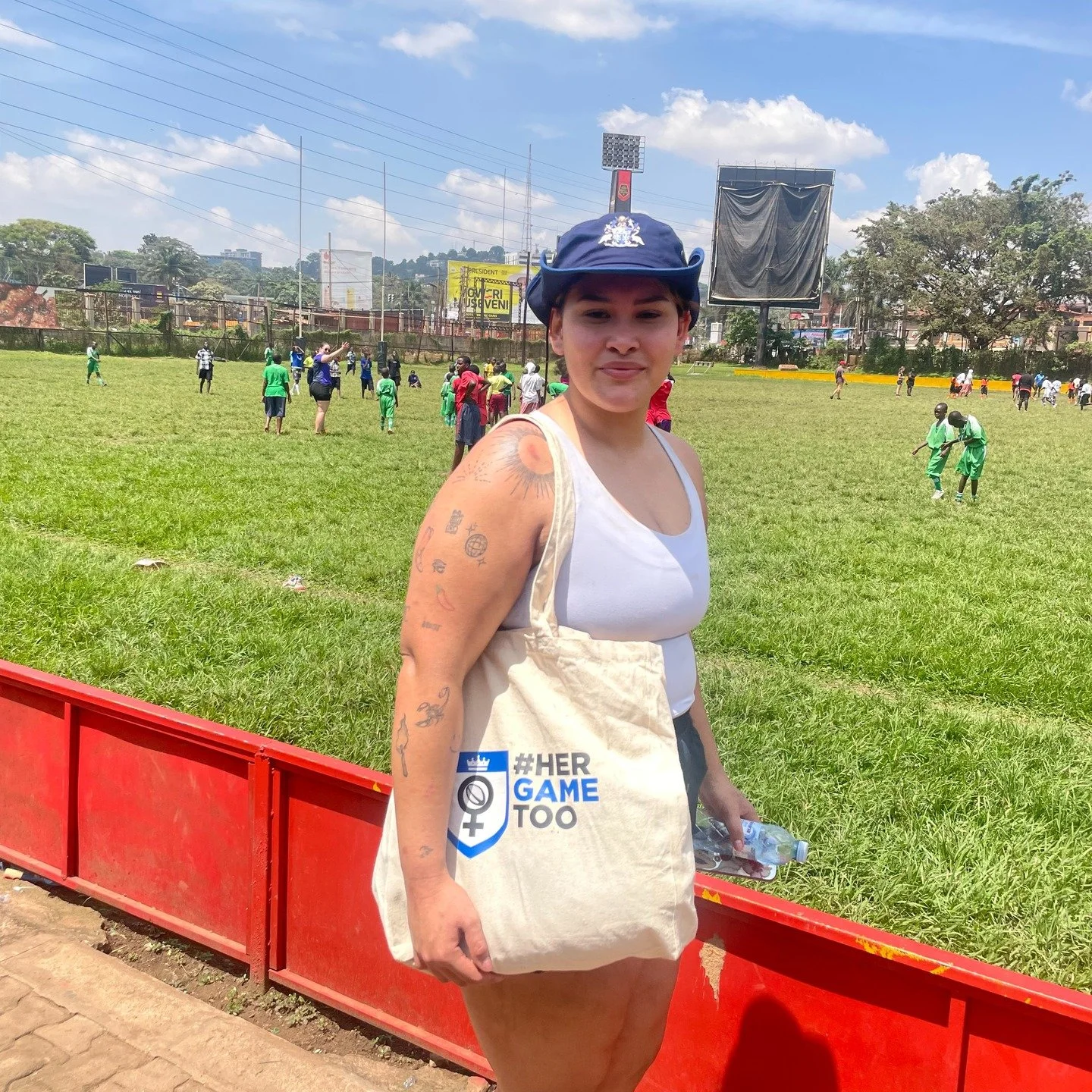 Proud to shout out #HERGAMETOO for supporting the Tritons Uganda Rugby Tour 🙌

The bags they donated travelled with us, stood on the touchlines, met the players, and passed onto the children we coached.

Women&rsquo;s sport isn&rsquo;t something you