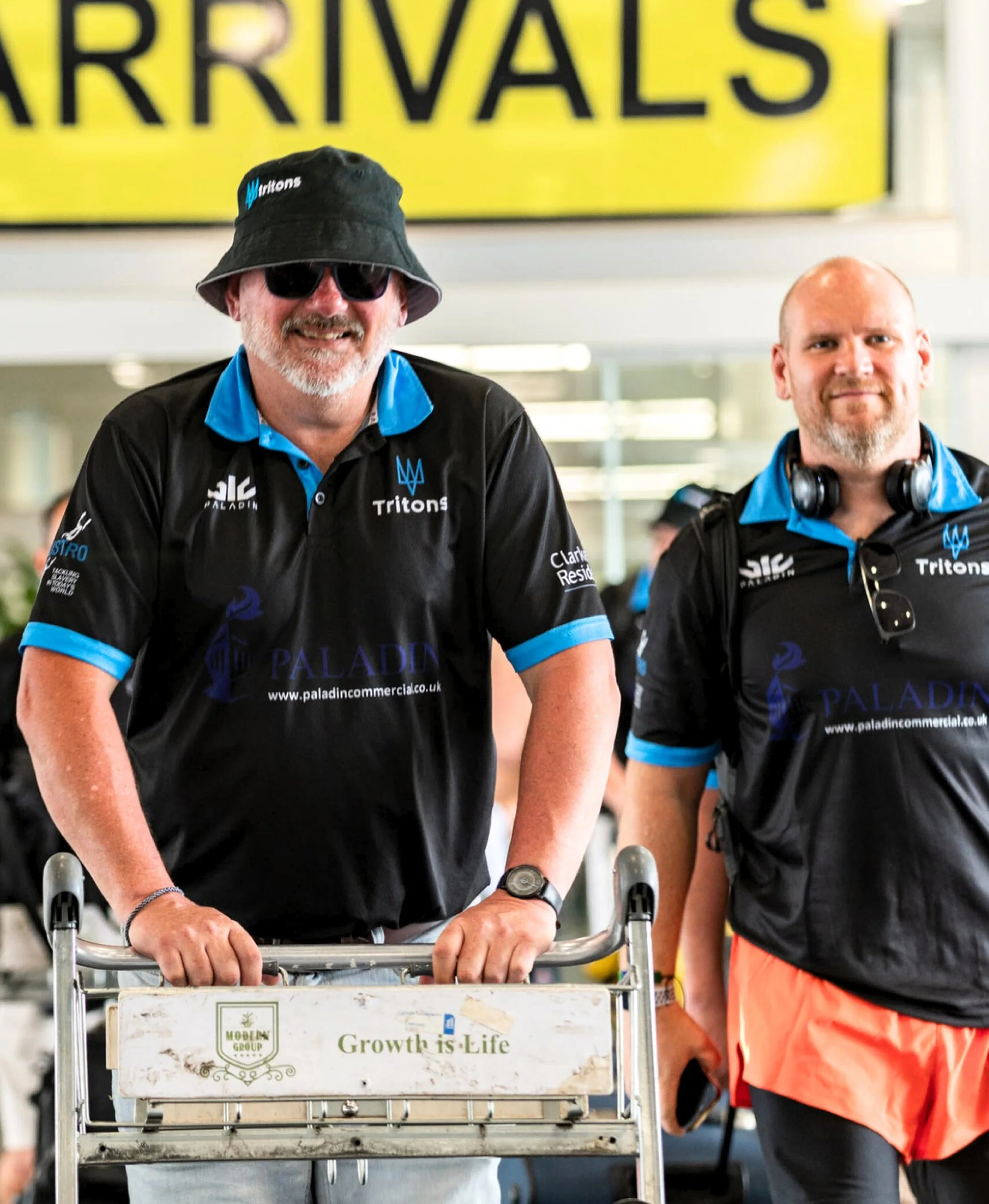 Tritons supporter wearing official rugby tour kit during travel experience