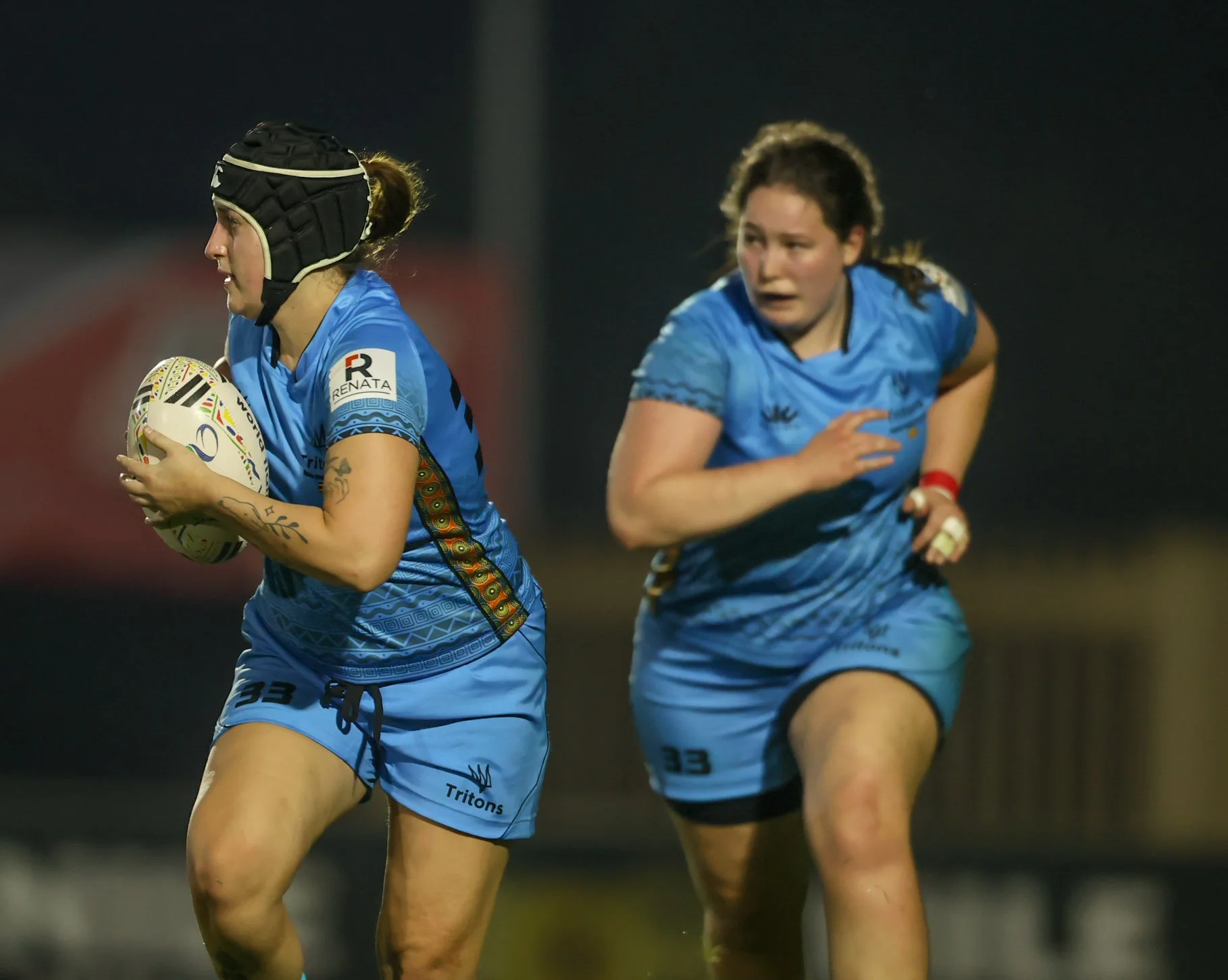 Women's rugby match during Tritons international rugby tour in Uganda