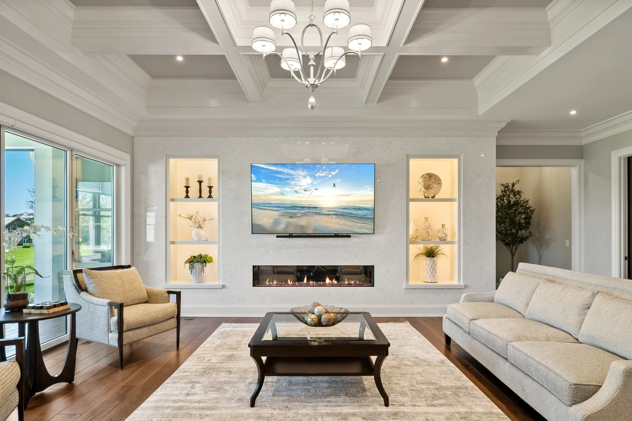 Where every detail tells a story. ✨ This upscale living room was custom-built to combine elegance, comfort, and timeless luxury because luxury isn&rsquo;t just seen, it&rsquo;s experienced.

 #luxuryhomes #luxuryhome #buildvcc #GeneralContractor #gen