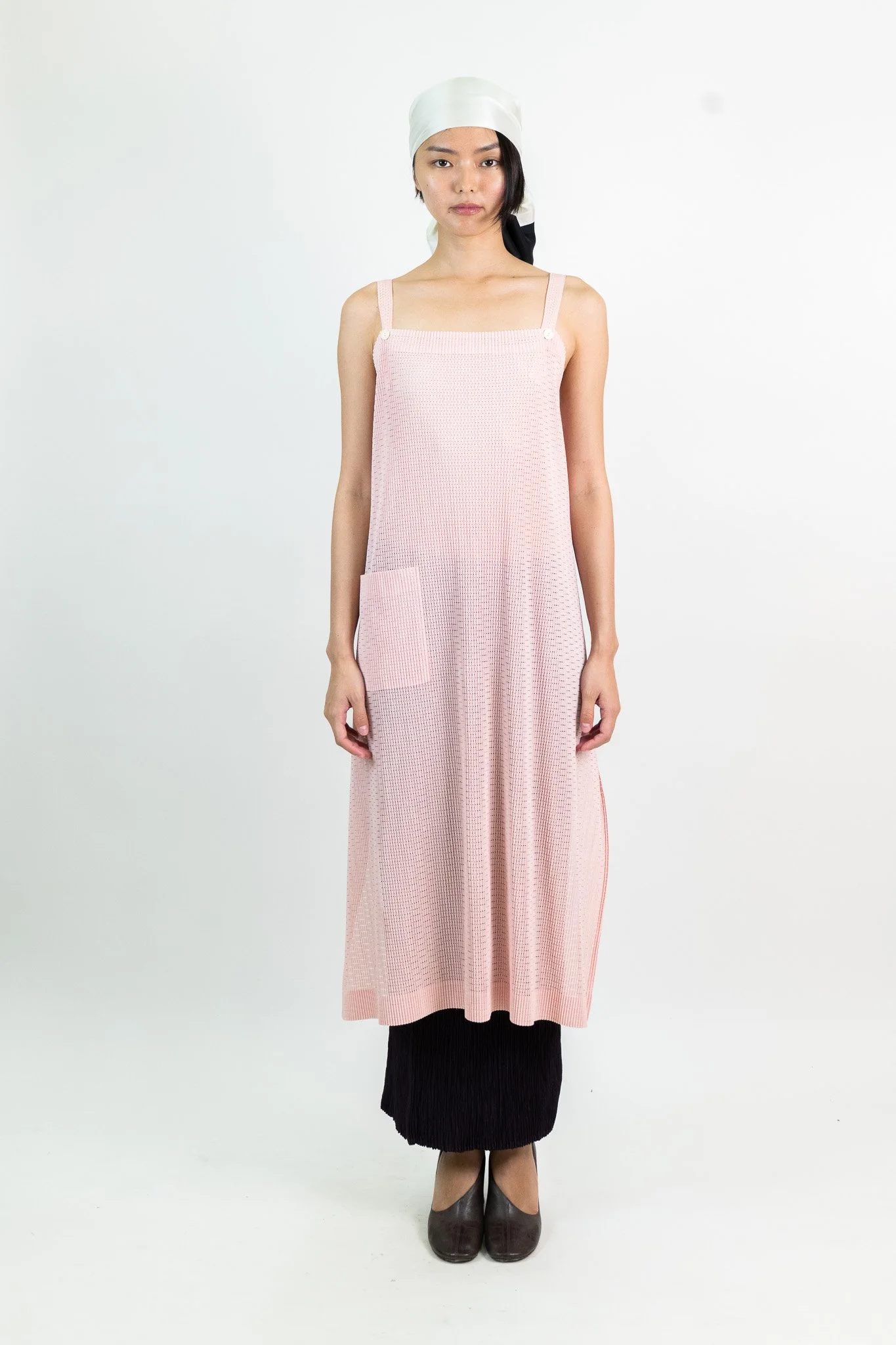 Issey Miyake IM Product Mesh Pleated Apron Dress