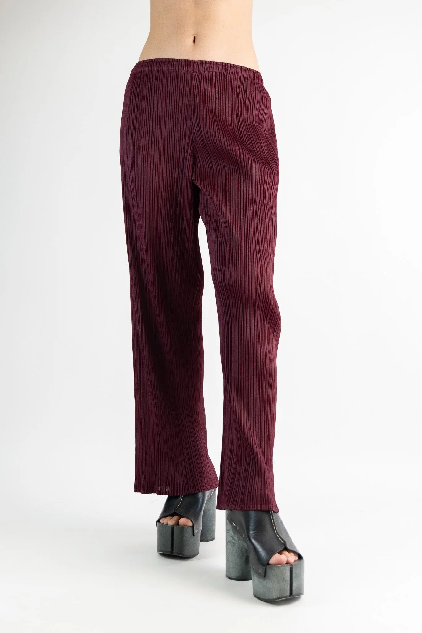 Pleats Please Issey Miyake Classic Straight Cut Trousers