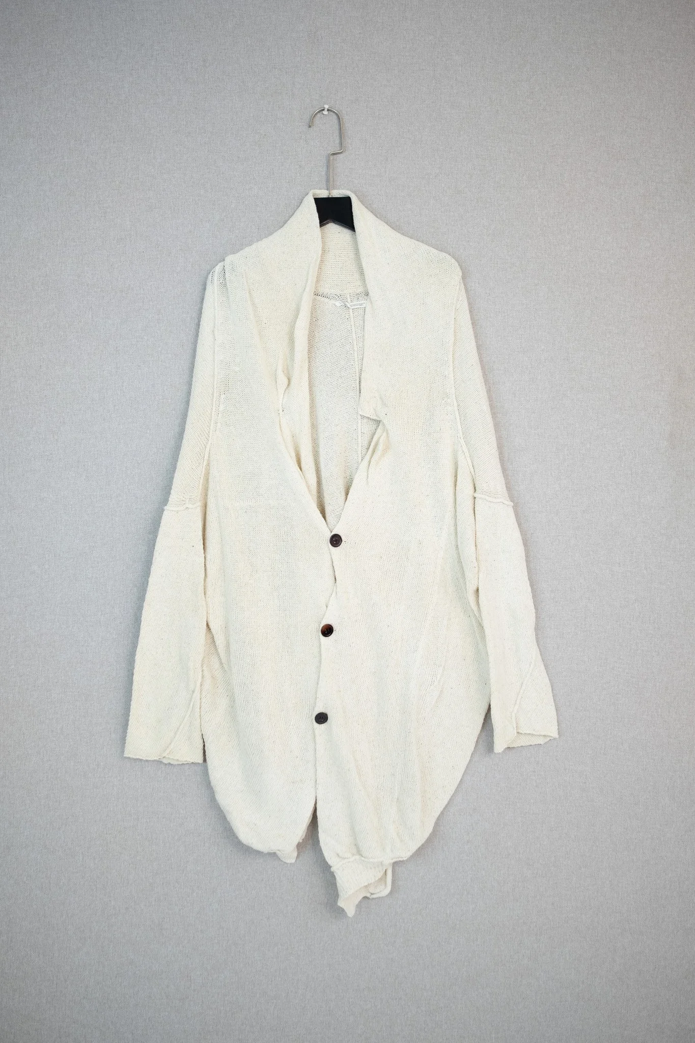 Yohji Yamamoto Y's Abstract Knitted Long Cardigan