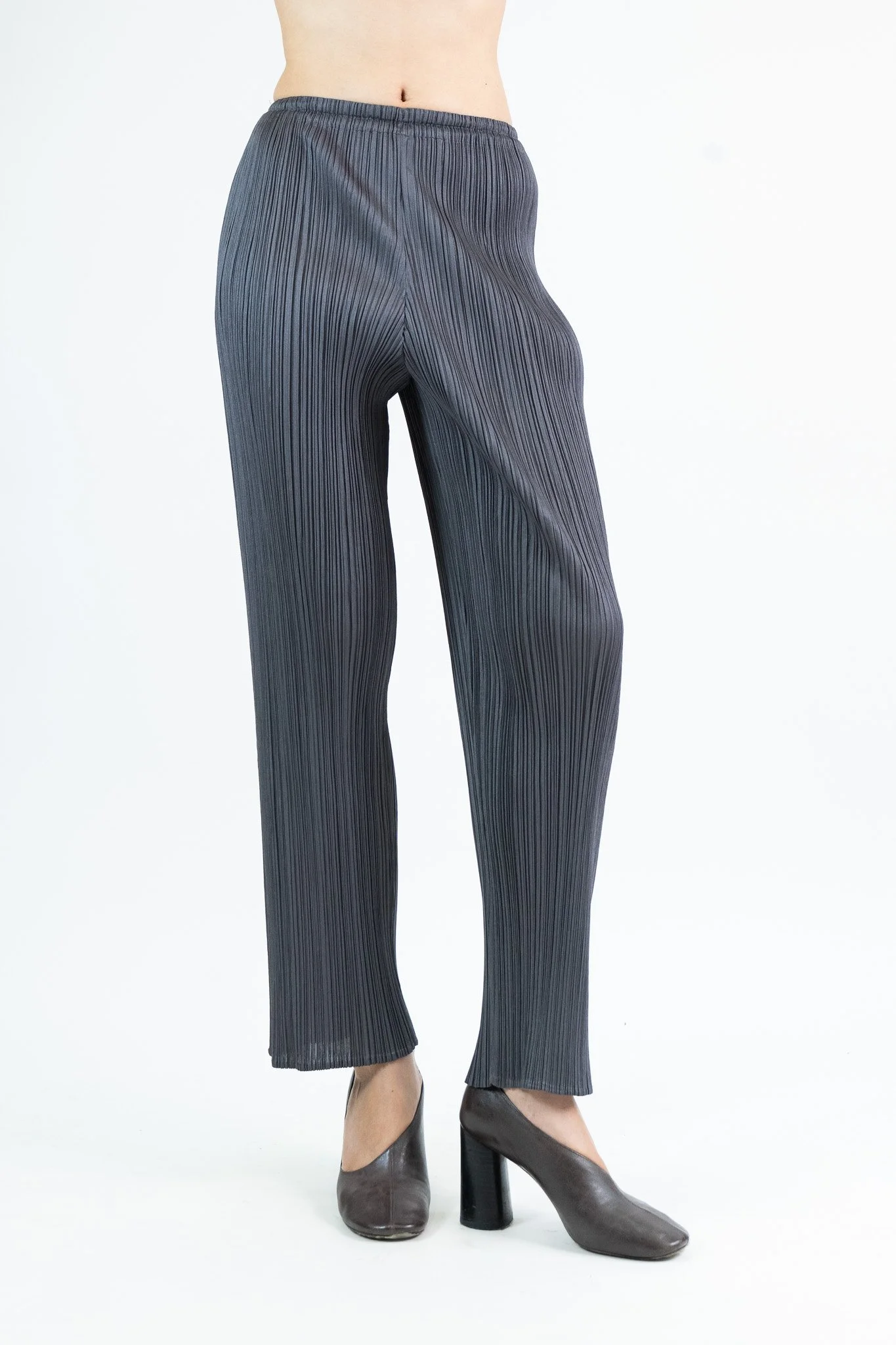 Pleats Please Issey Miyake Classic Straight Cut Trousers