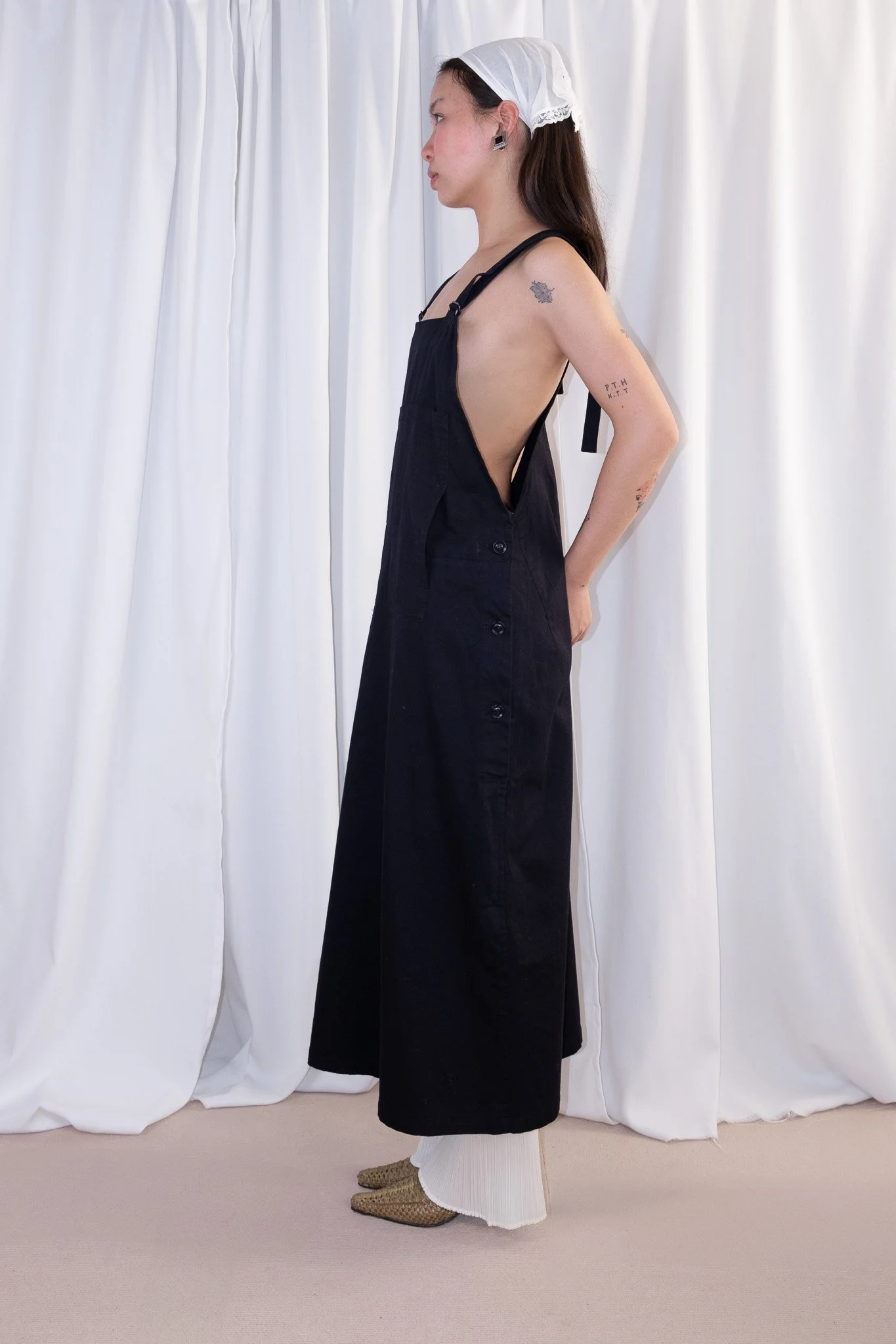 Yohji Yamamoto Y's Cotton Suspenders Dress