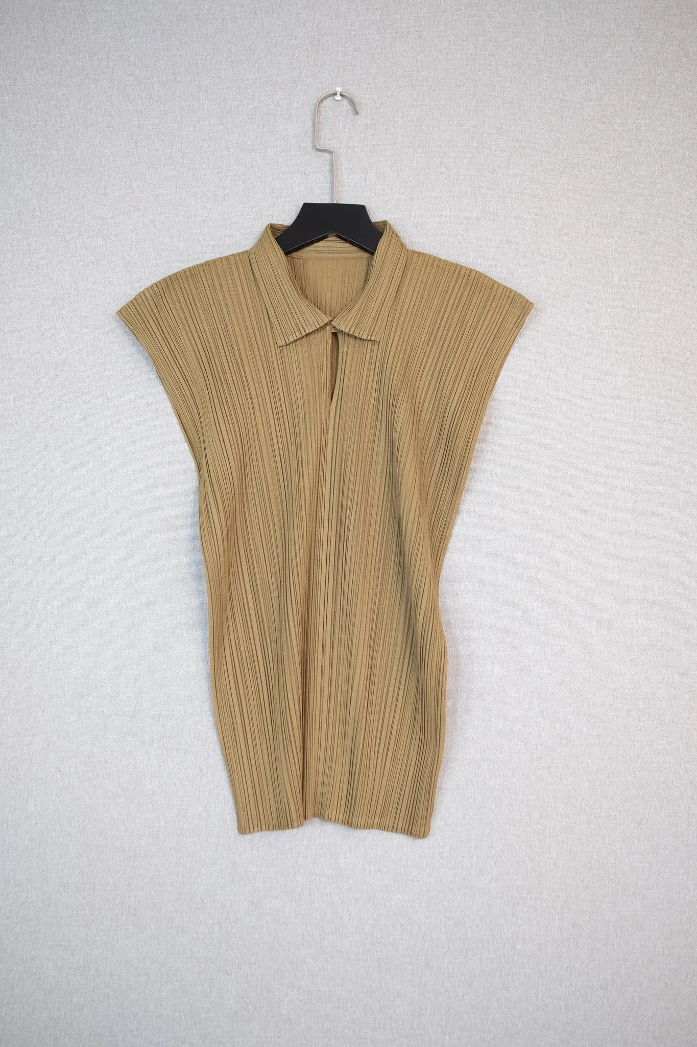 Issey Miyake Classic Pleated Sleeveless Top