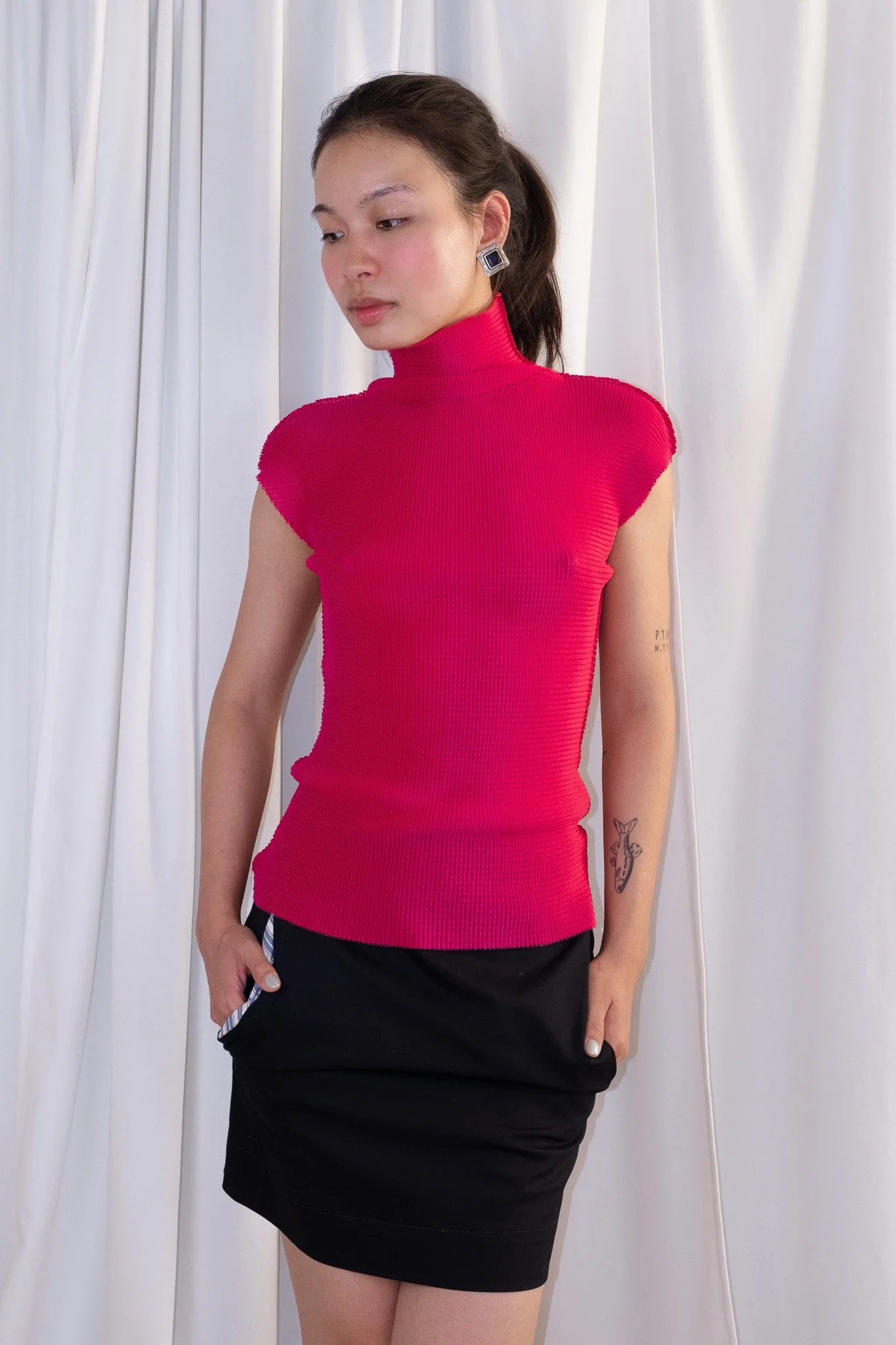 Me Issey Miyake Classic High Neck Top