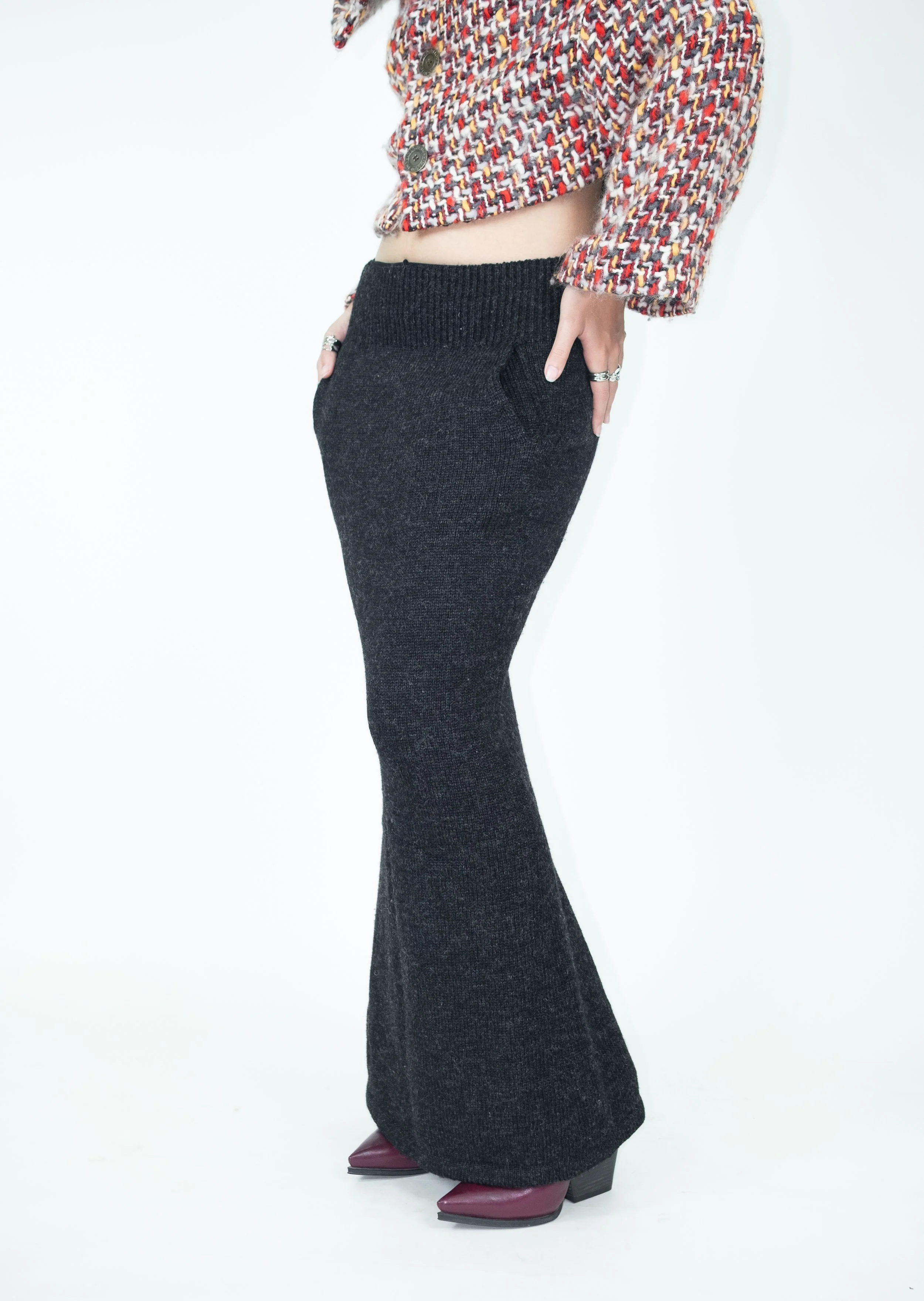 Yohji Yamamoto Y's Chunky Knitted Fishtail Skirt